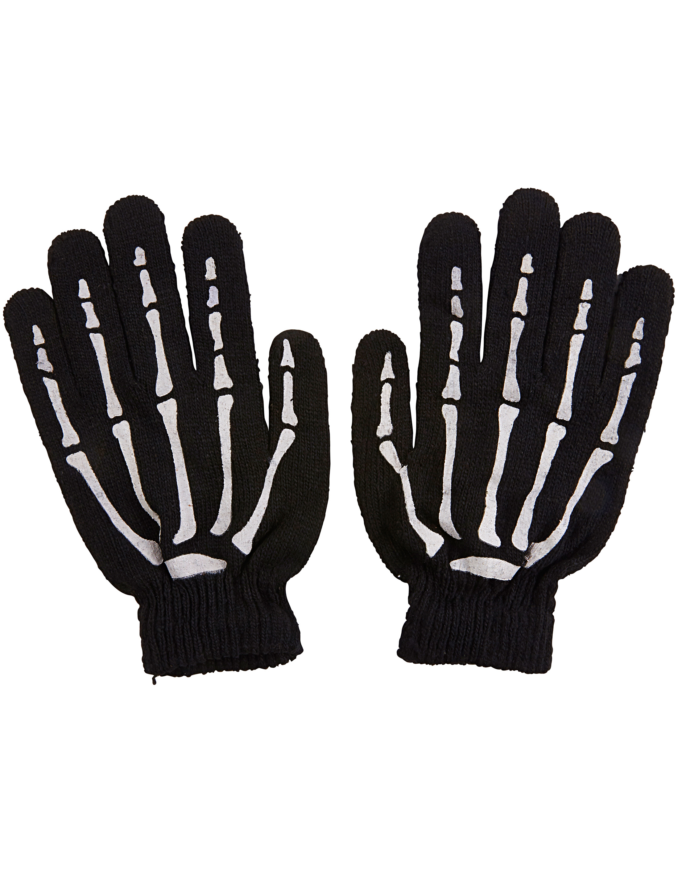 Kostümzubehör Handschuhe Skelett Kinder weiß