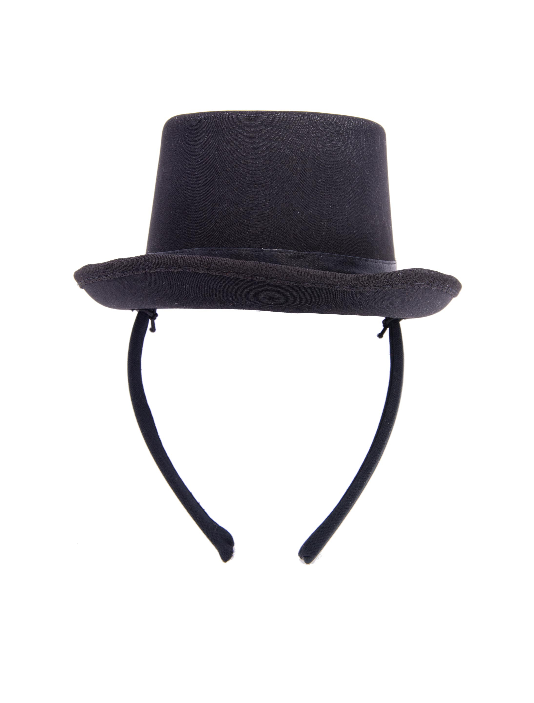 Kostümzubehör Haarreif Mini Hut schwarz one size