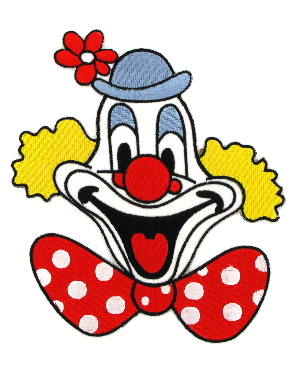 Kostümzubehör Bügelpatch Deiters Clown groß 23cm Farbe: mehrfarbig