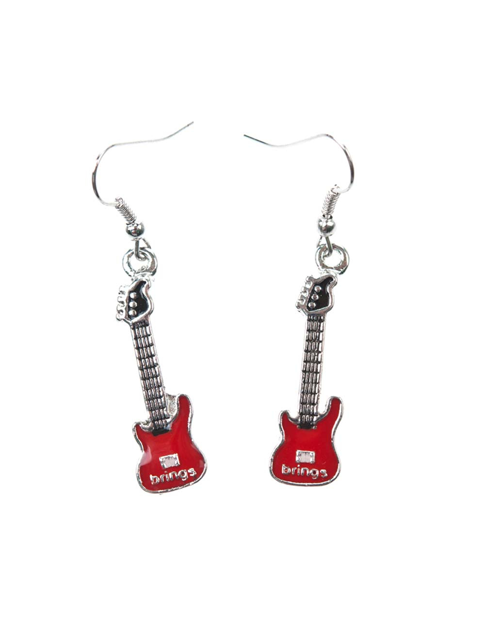 Kostümzubehör Ohrringe Brings Gitarre silber