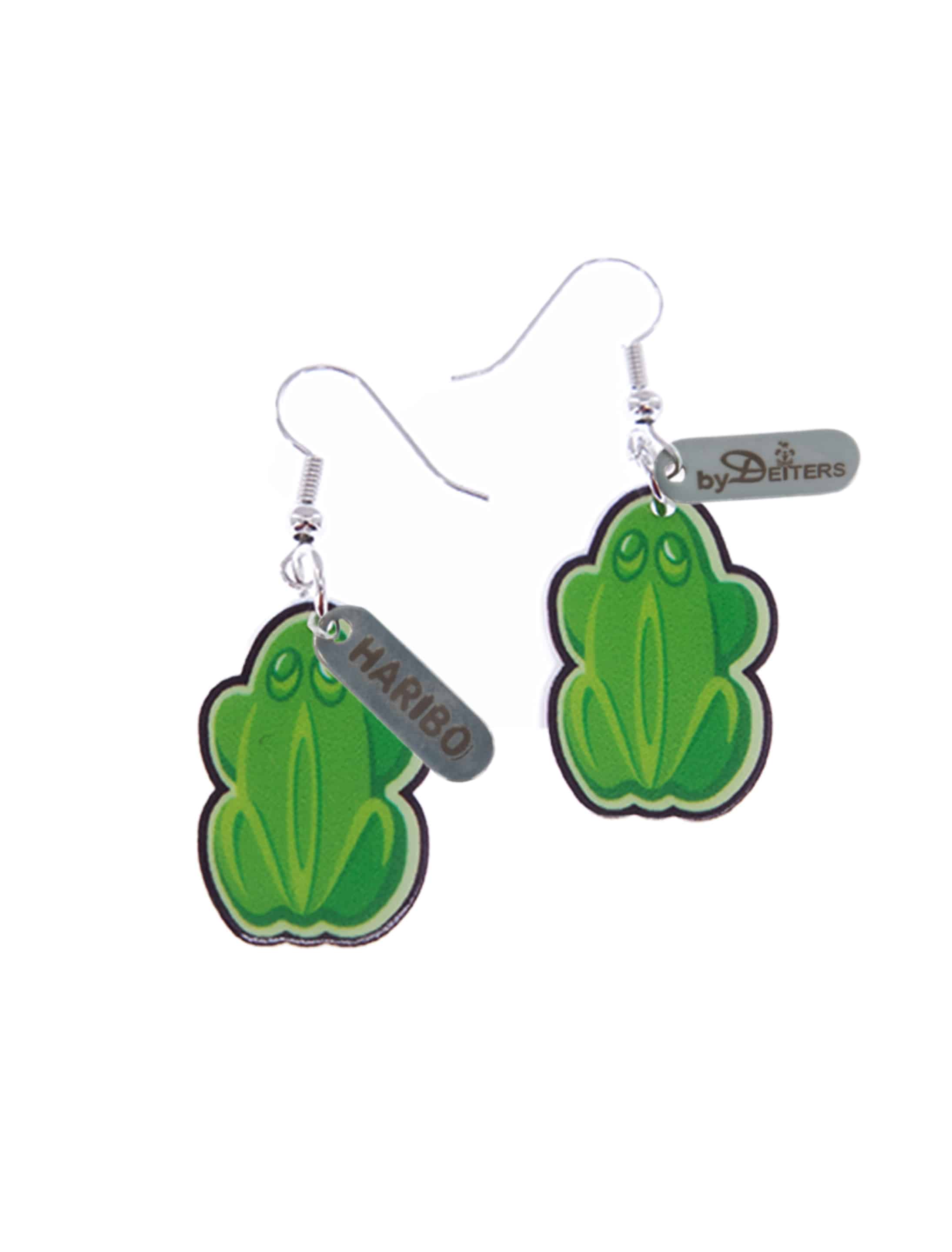 Kostümzubehör Ohrringe HARIBO Quaxi grün