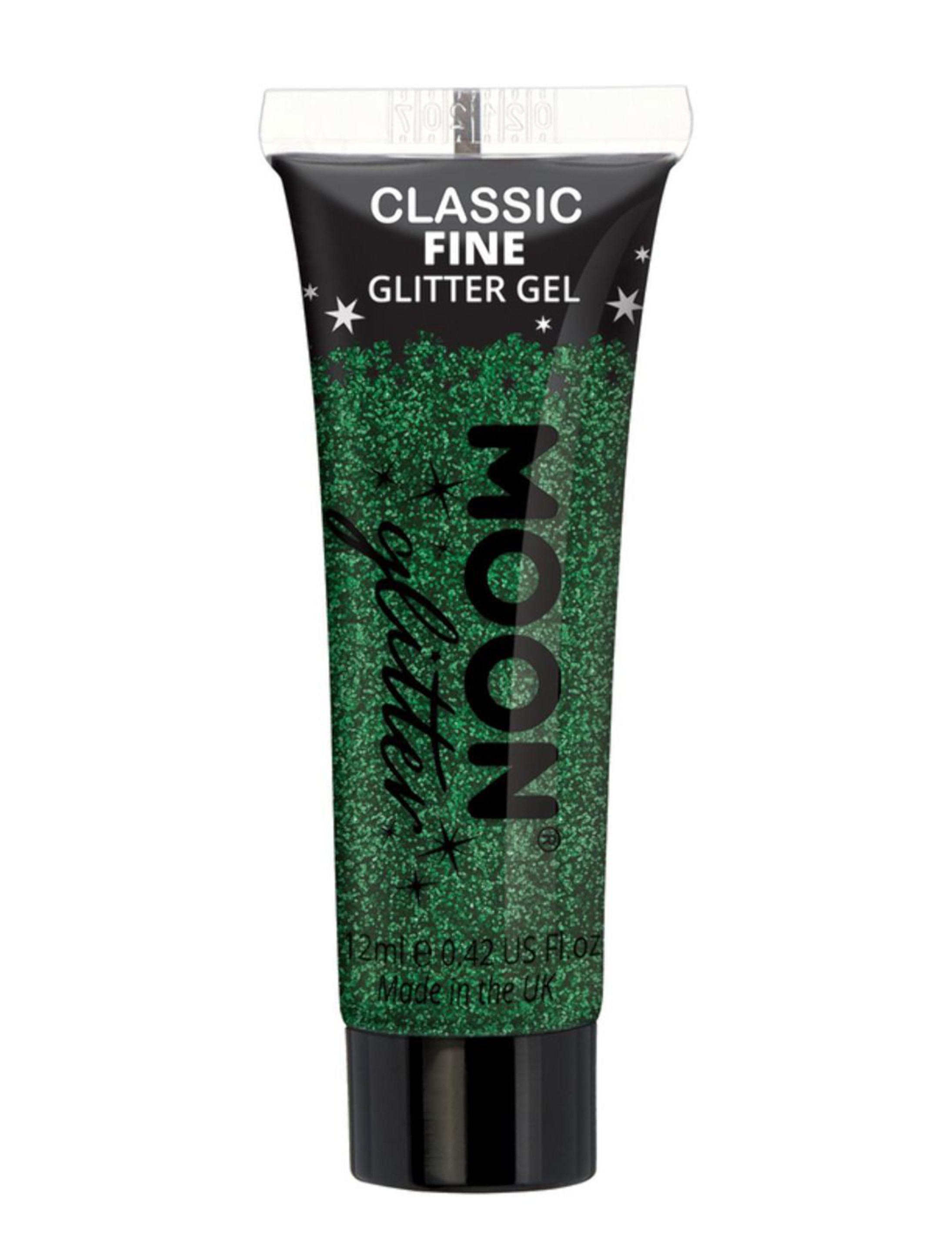 Glitzergel Classic Fein 12ml grün Schminke für Karneval & Fasching