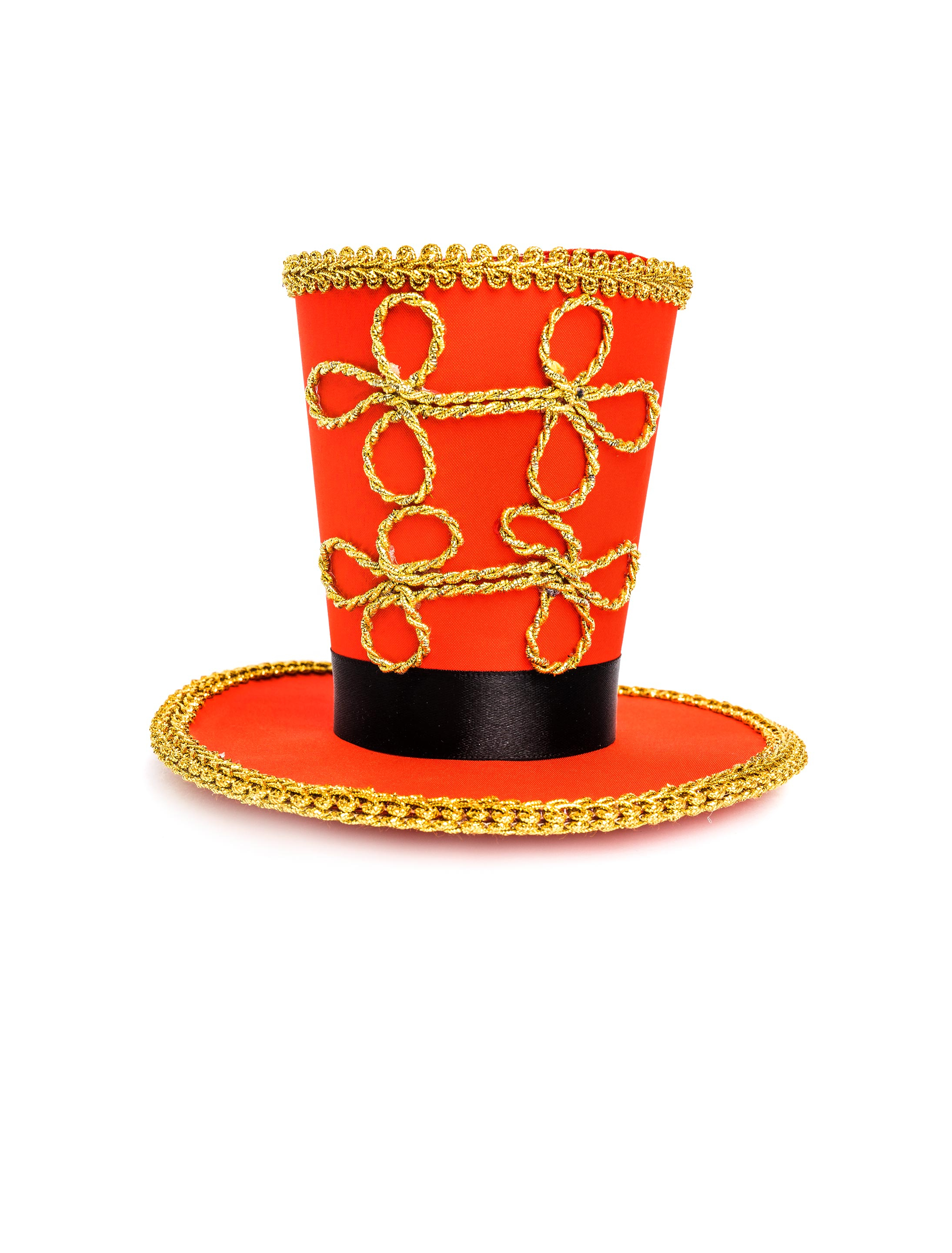 Kostümzubehör Mini Zylinder Zirkusdirektor rot