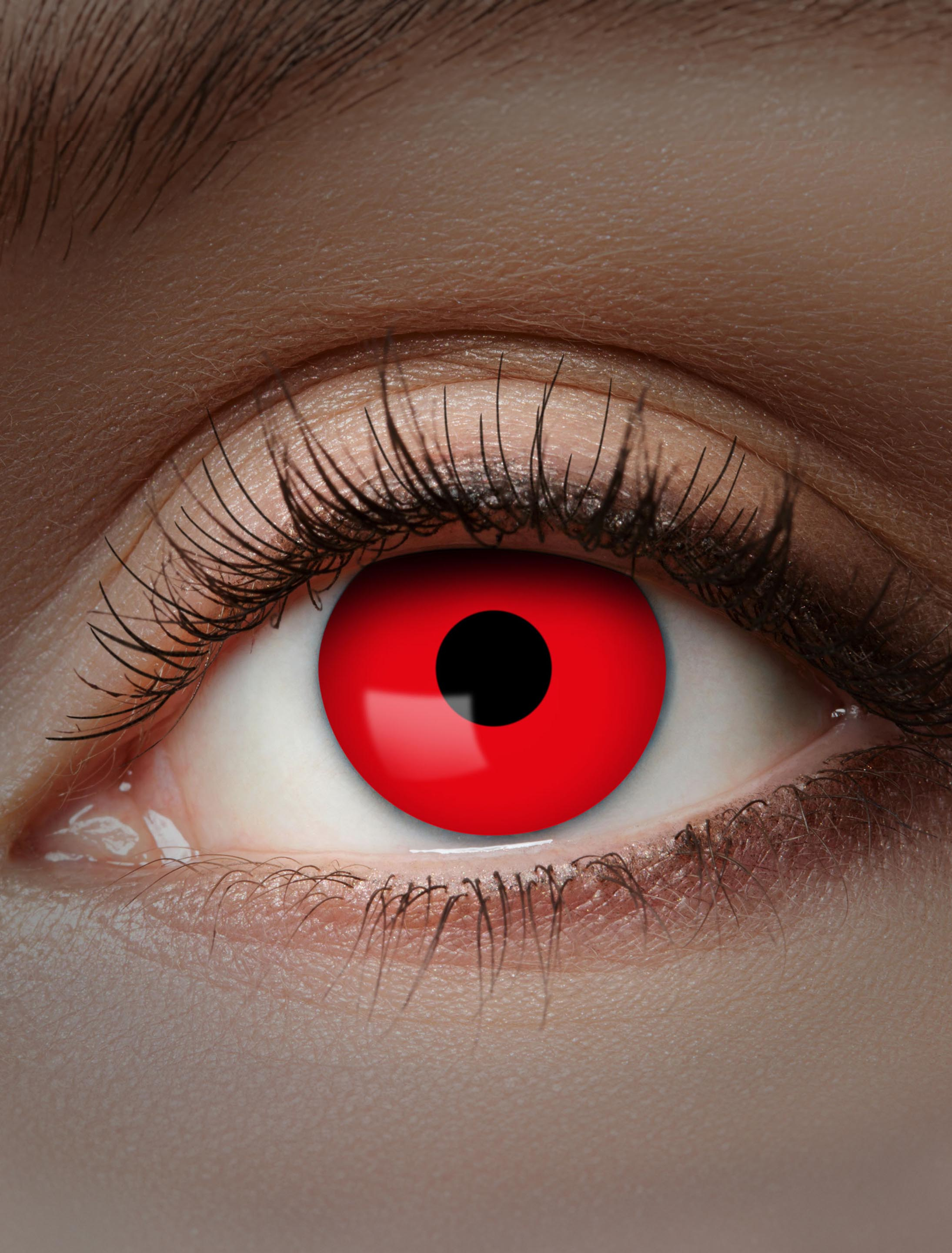 Kostümzubehör Kontaktlinsen UV Flash Red Farbe: rot