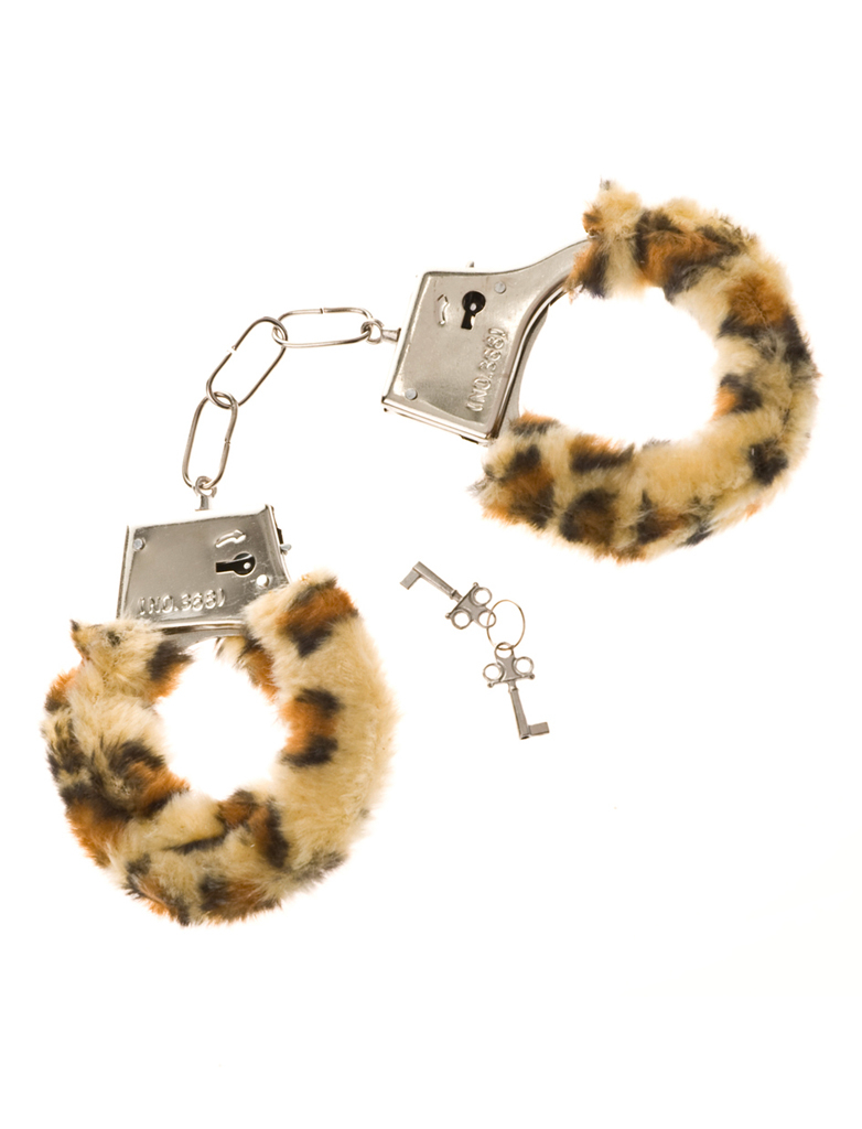 Kostümzubehör Handschellen Plüsch sortiert Farbe: