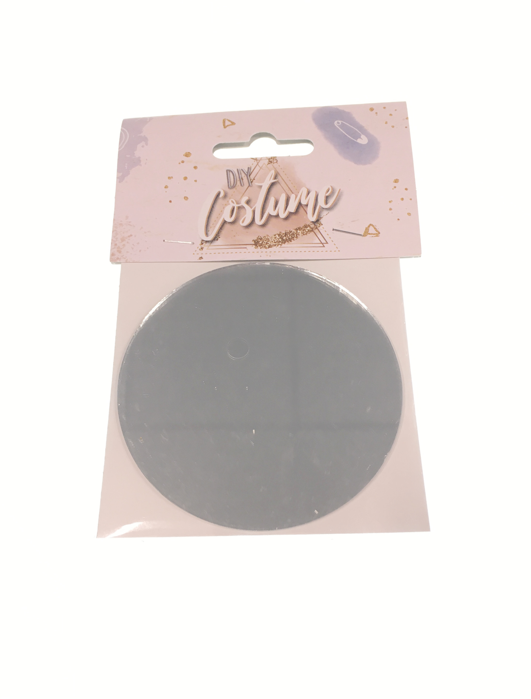 Kostümzubehör Spiegel rund 2 Stk. Farbe: silber