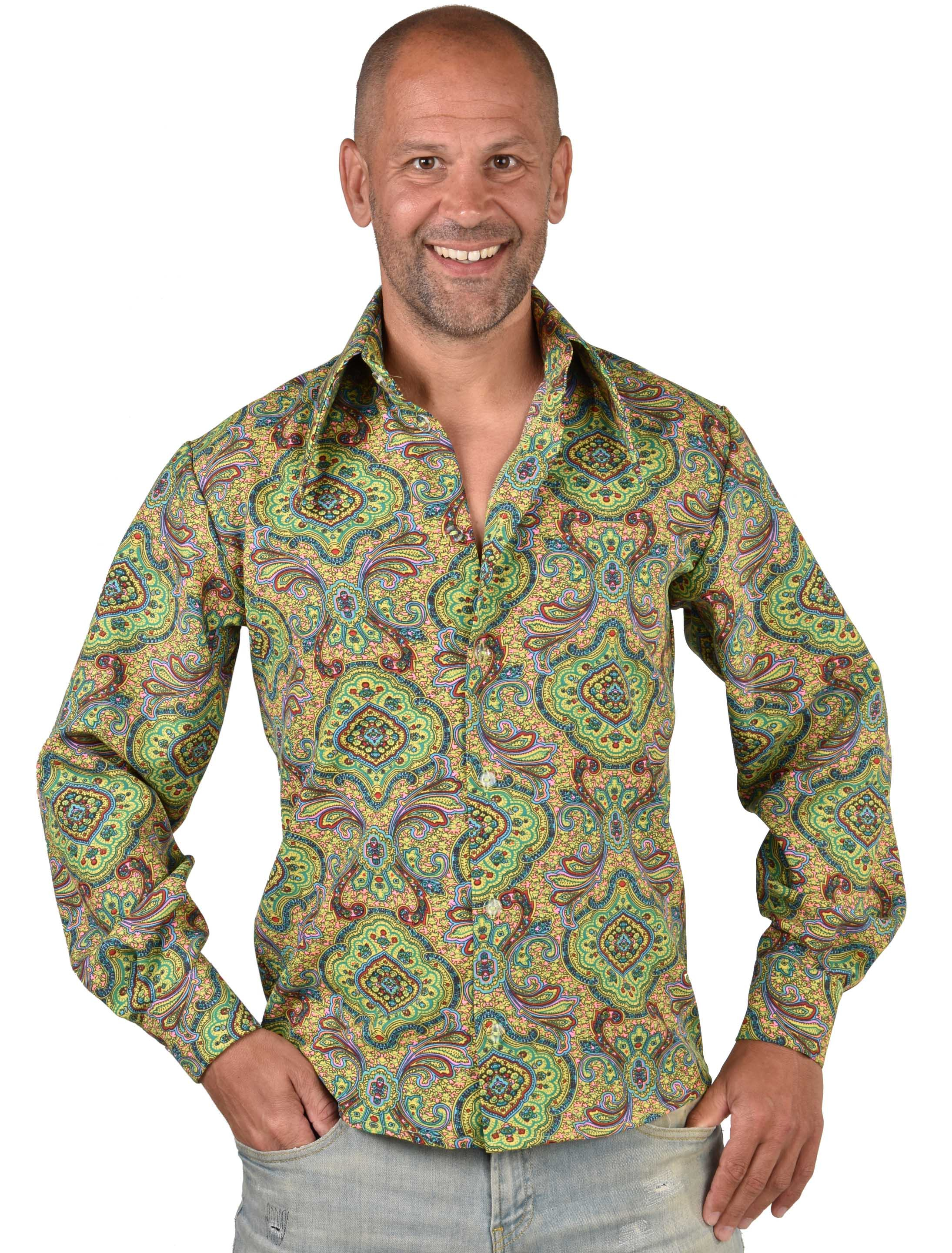 Hemd mit Kreisen Herren bunt 2XL Farbe: bunt