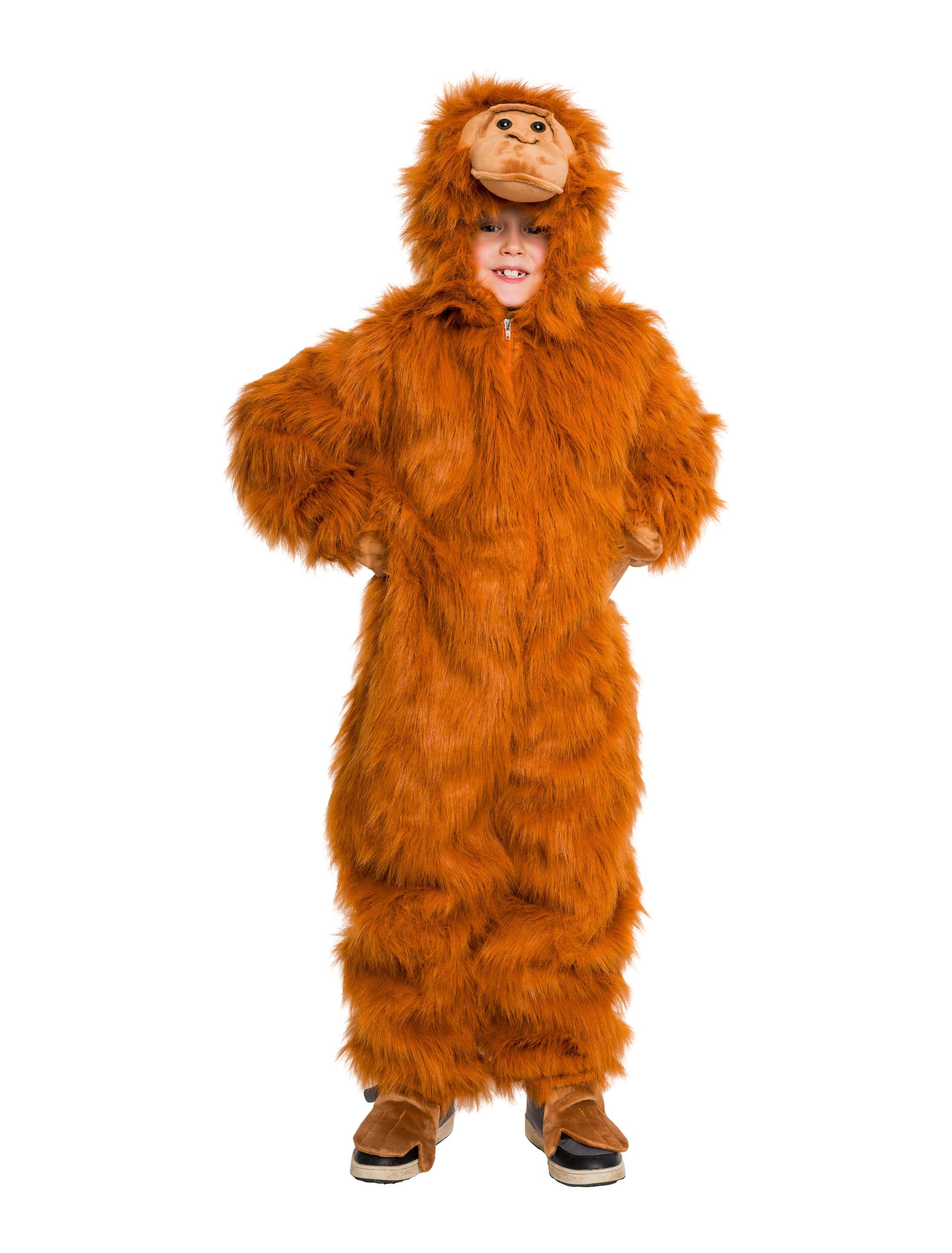 Overall Plüsch de luxe Orang-Utan Kinder braun 116/128