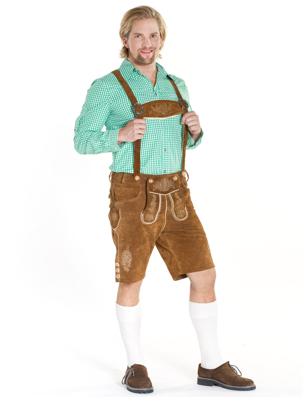 Lederhose Seppl Herren braun 3XL