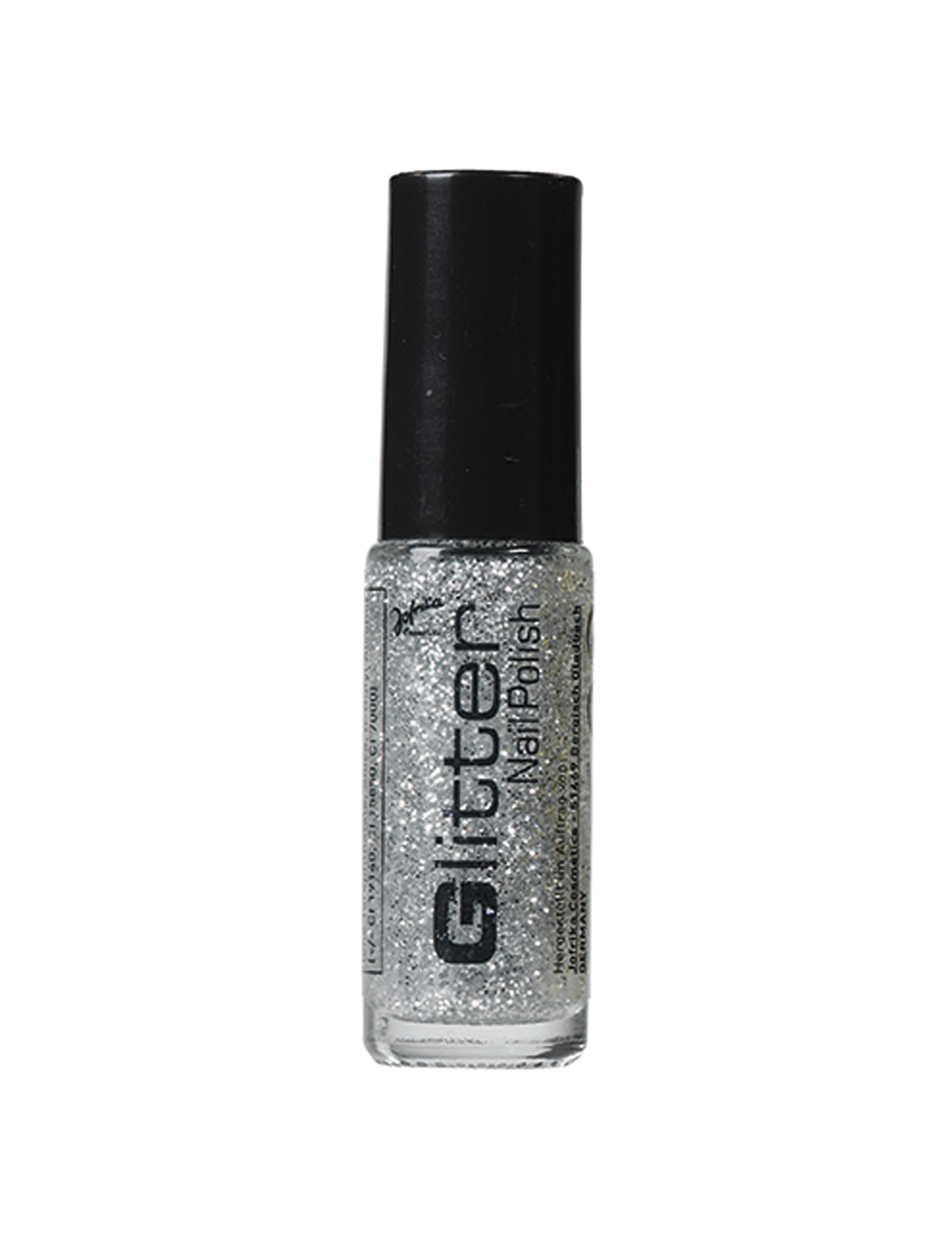Nagellack Glitzer 5ml silber Schminke für Karneval & Fasching