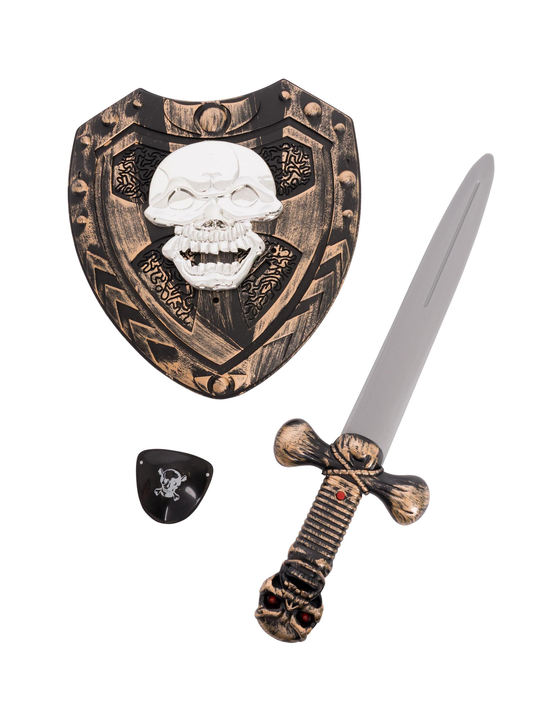 Kostümzubehör Piratenset mit Sound und Licht 3-tlg. Farbe: bunt