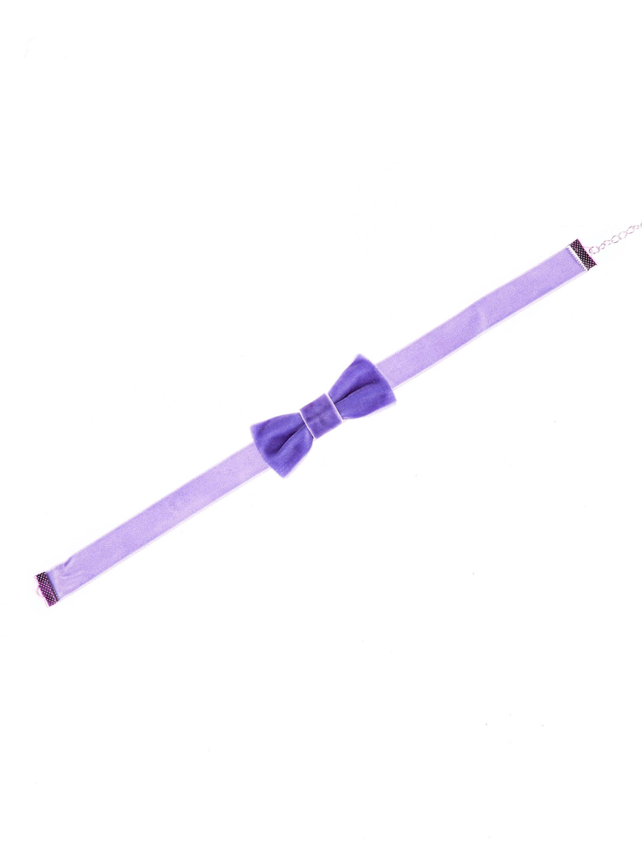 Kostümzubehör Halsband Samt lila