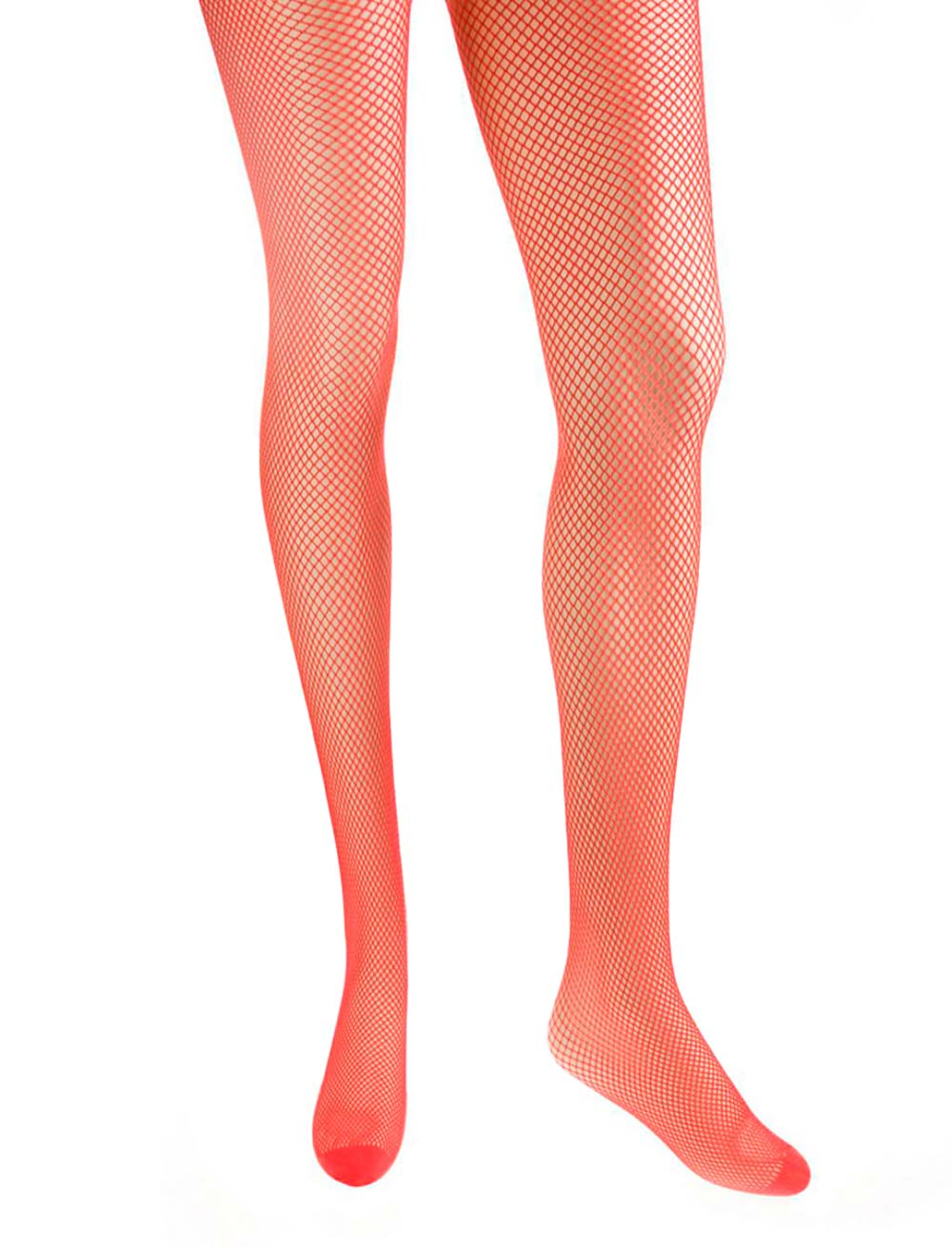 Kostümzubehör Netzstrumpfhose fein Damen rot S/M
