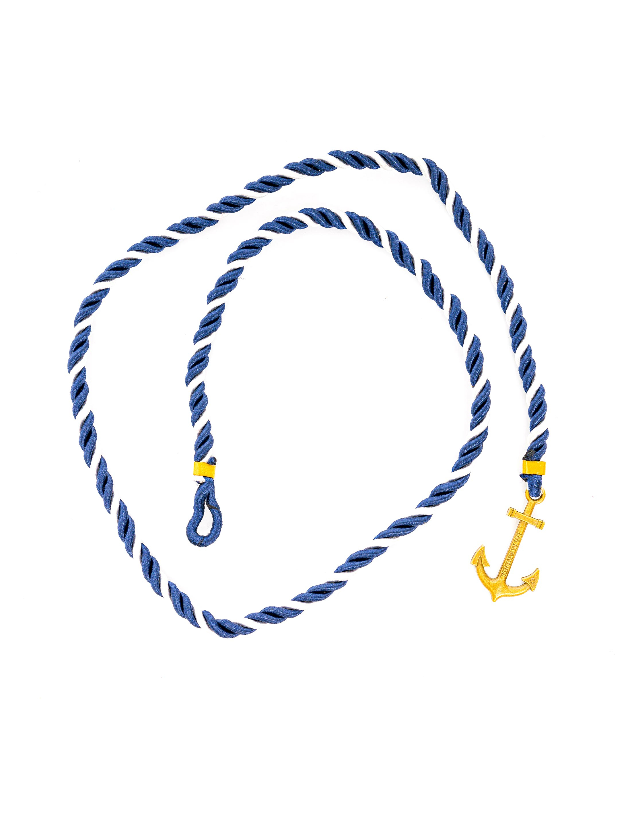 Kostümzubehör Armband mit Anker blau/weiß