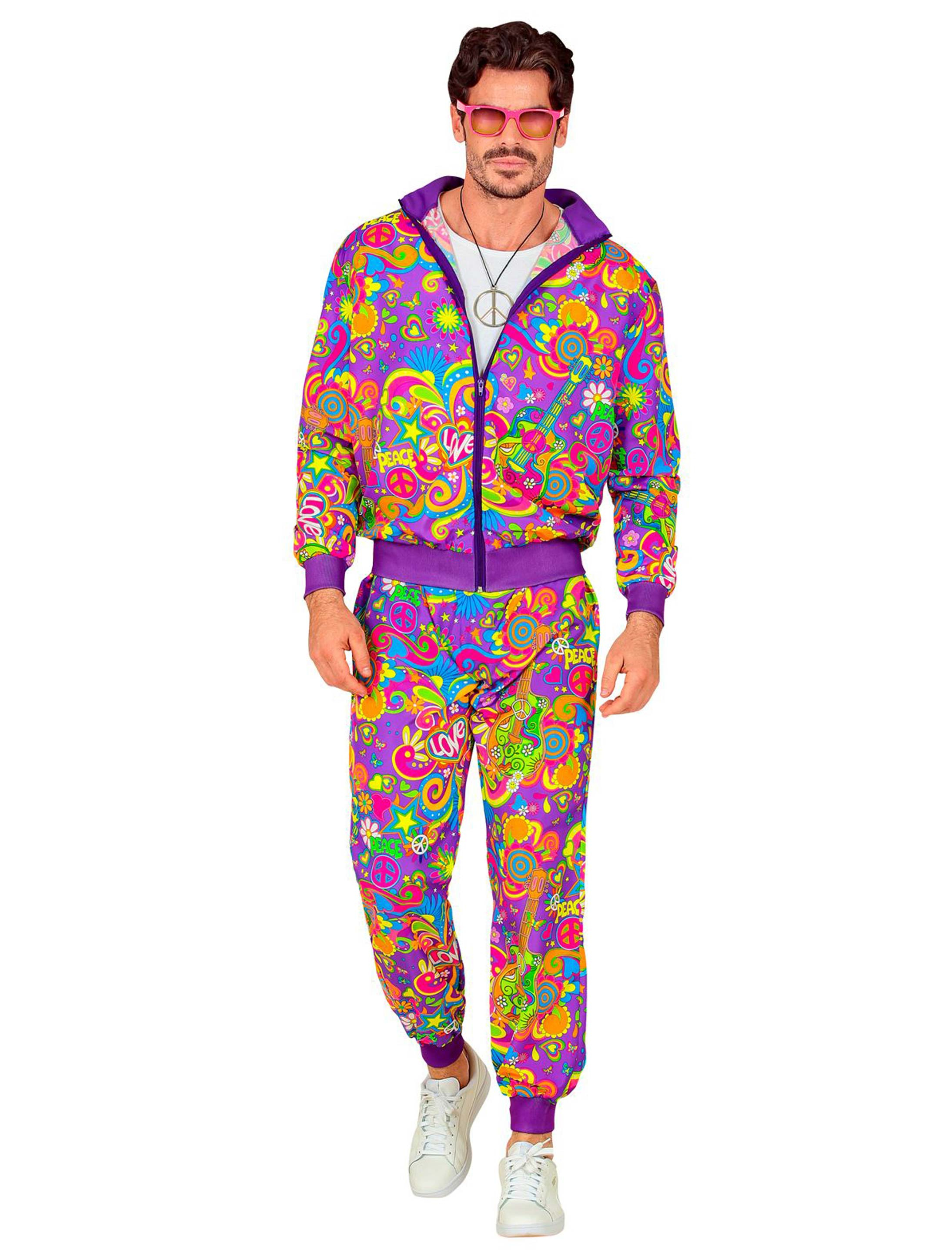 Jogginganzug Hippie Love Unisex bunt 2XL Farbe: bunt
