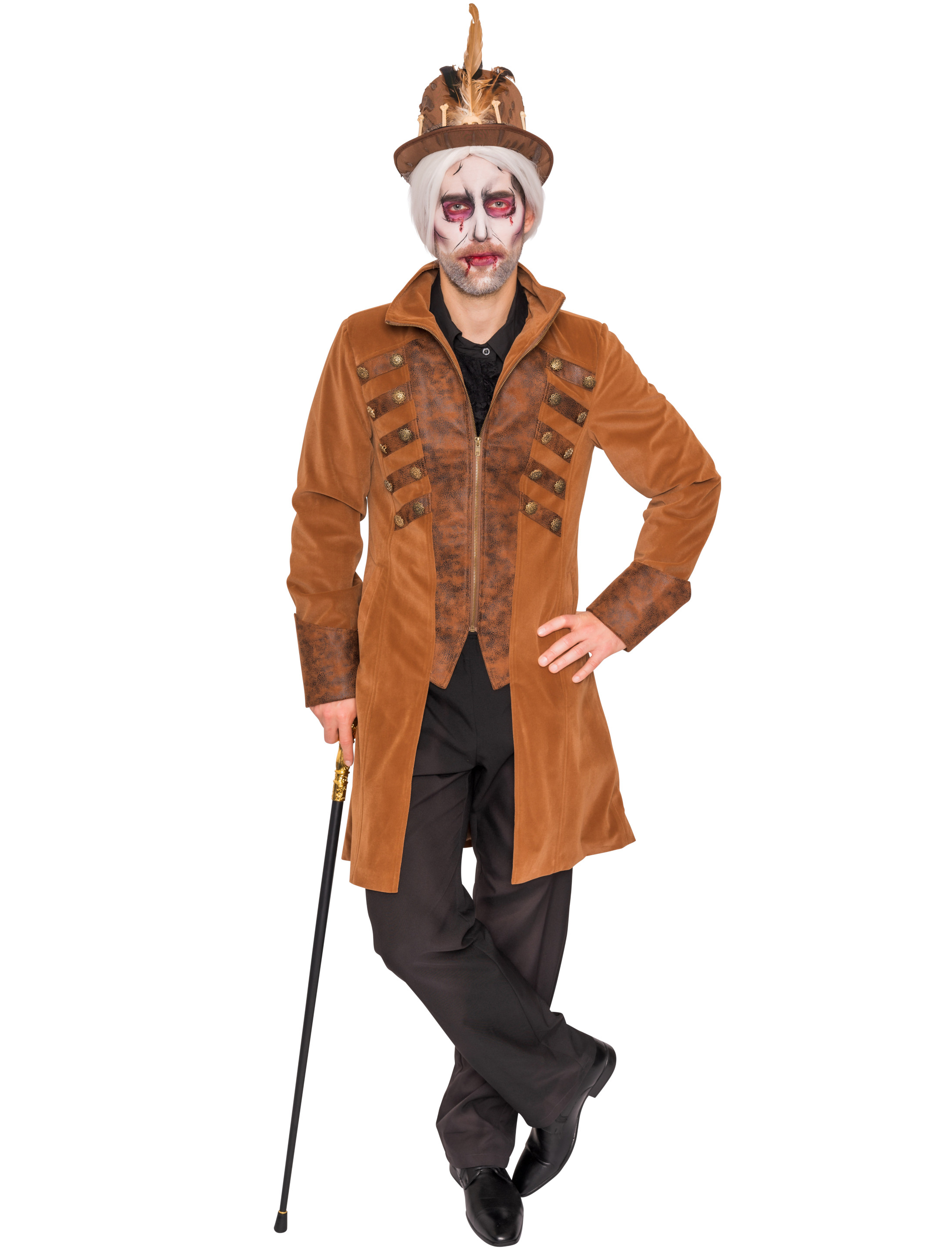 Jacke Pirat Herren braun L