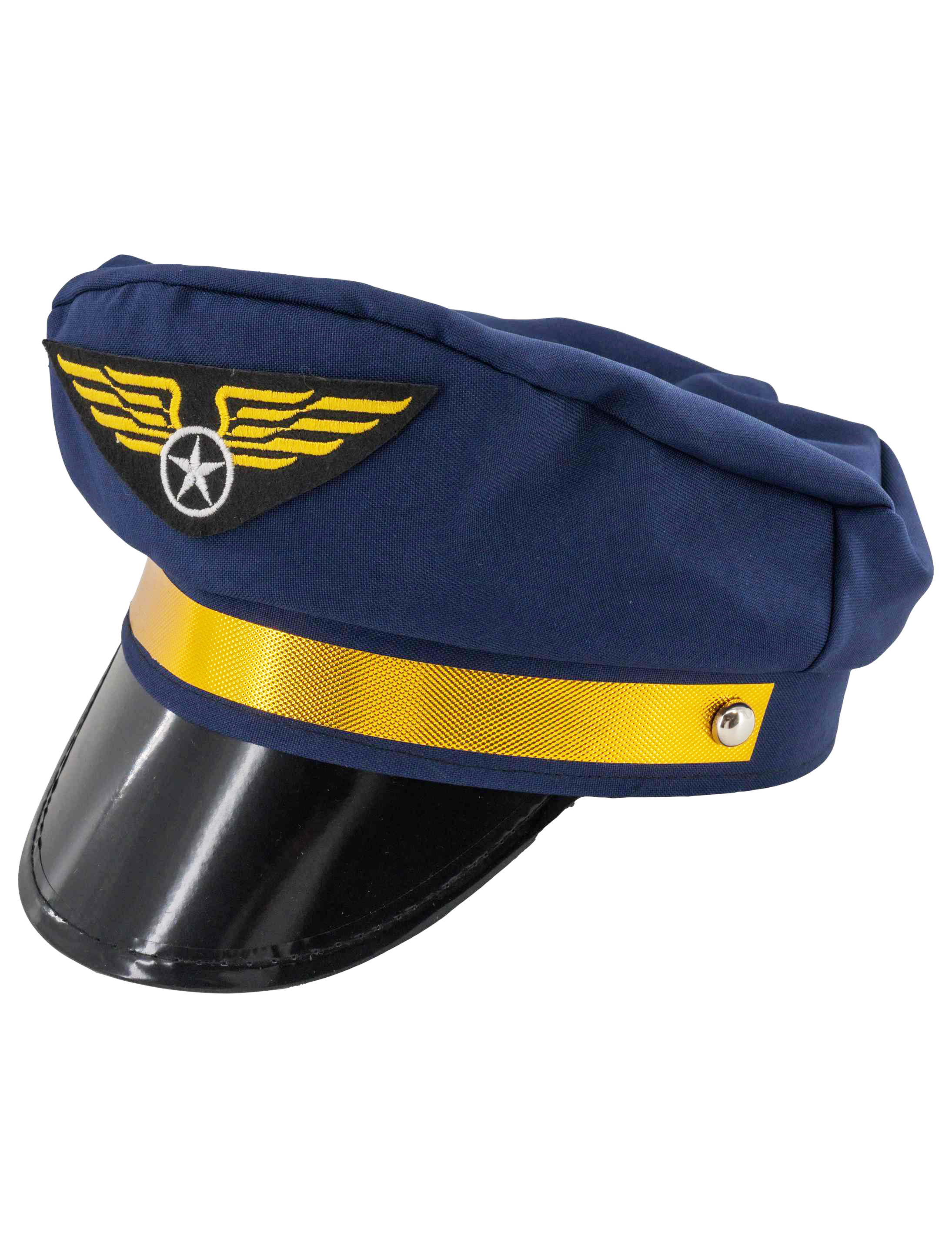 Kostümzubehör Mütze Pilot blau 59