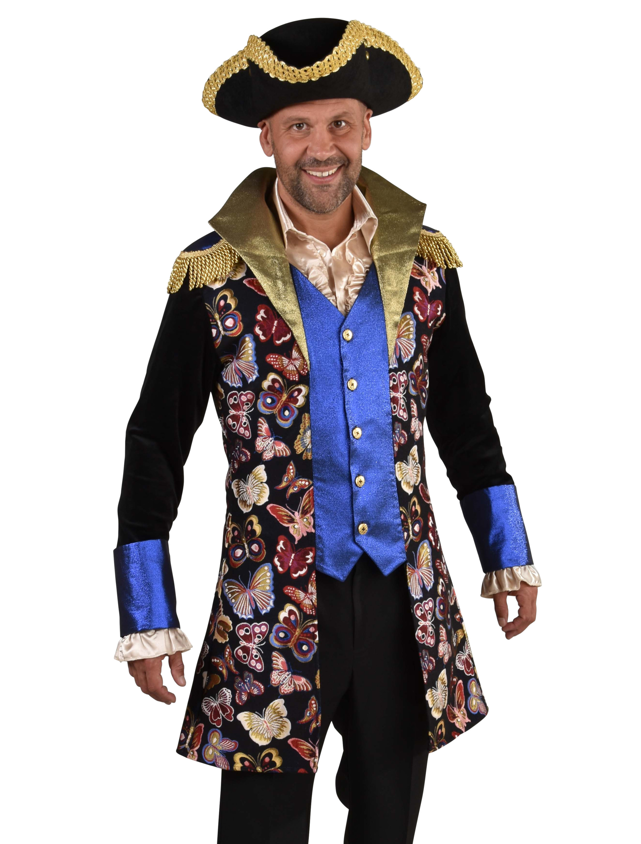 Jacke Schmetterling Herren bunt 2XL Farbe: bunt