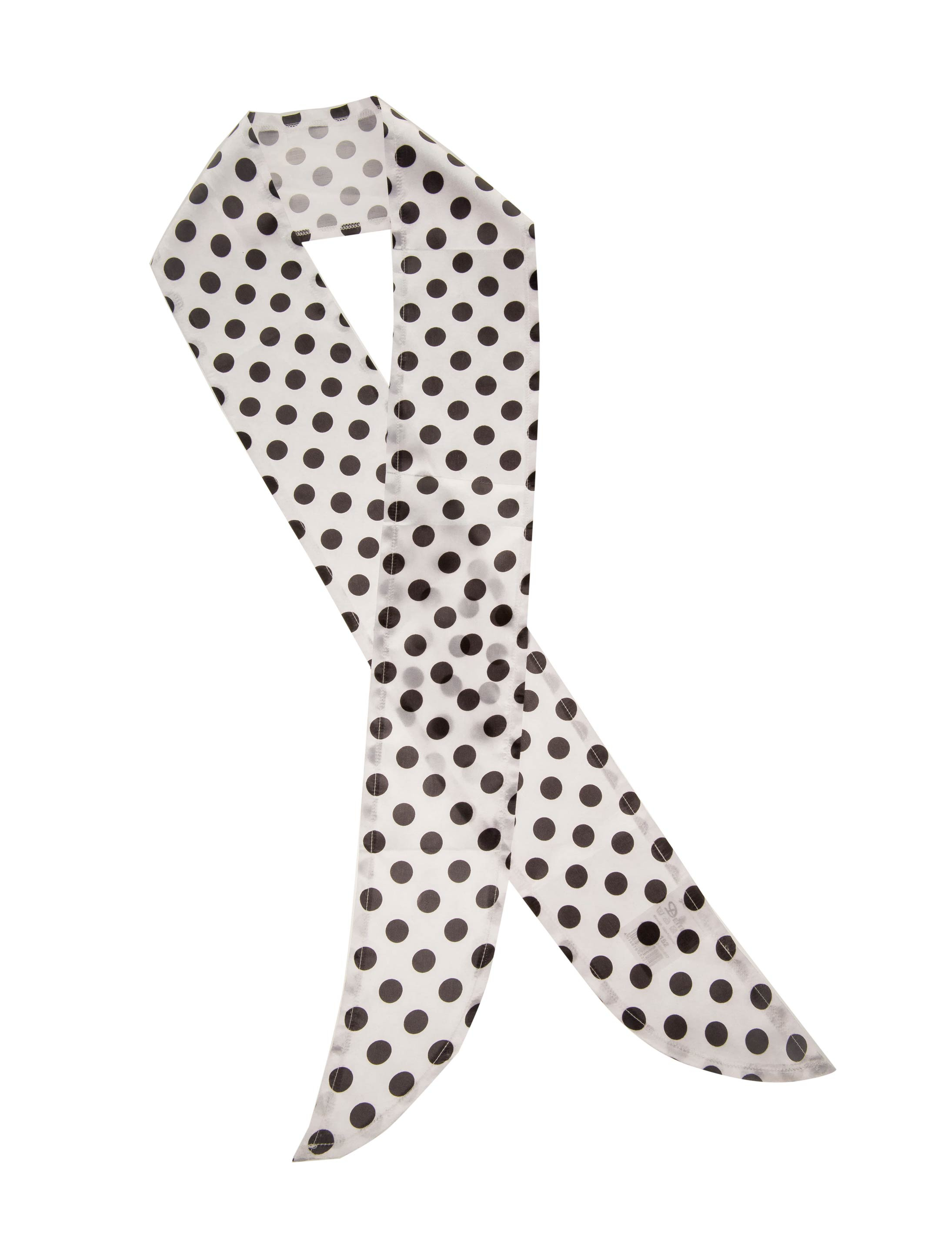 Kostümzubehör Haarband Satin mit Punkten Damen weiß/schwarz