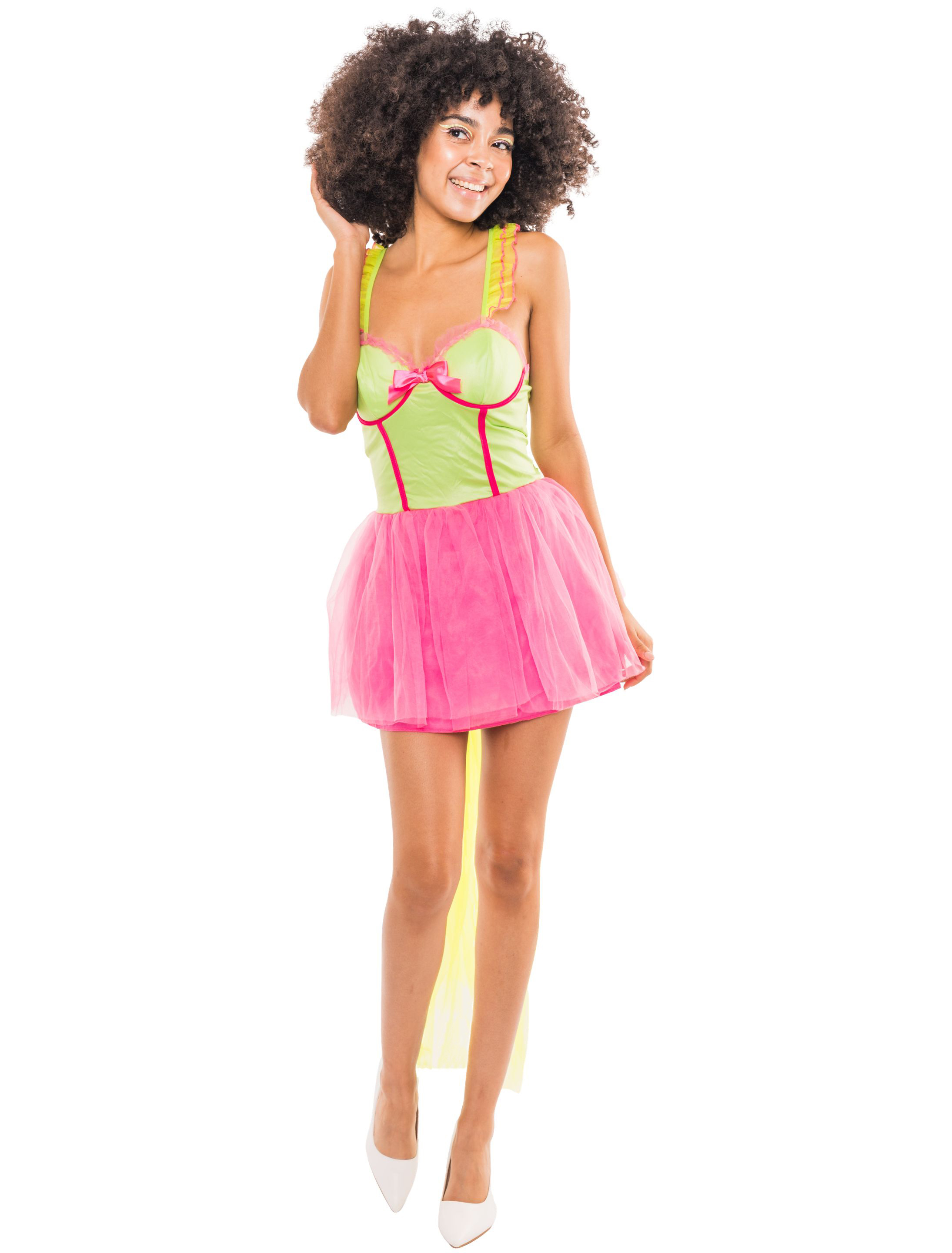 Kleid Ballerina Damen pink/grün 44-46