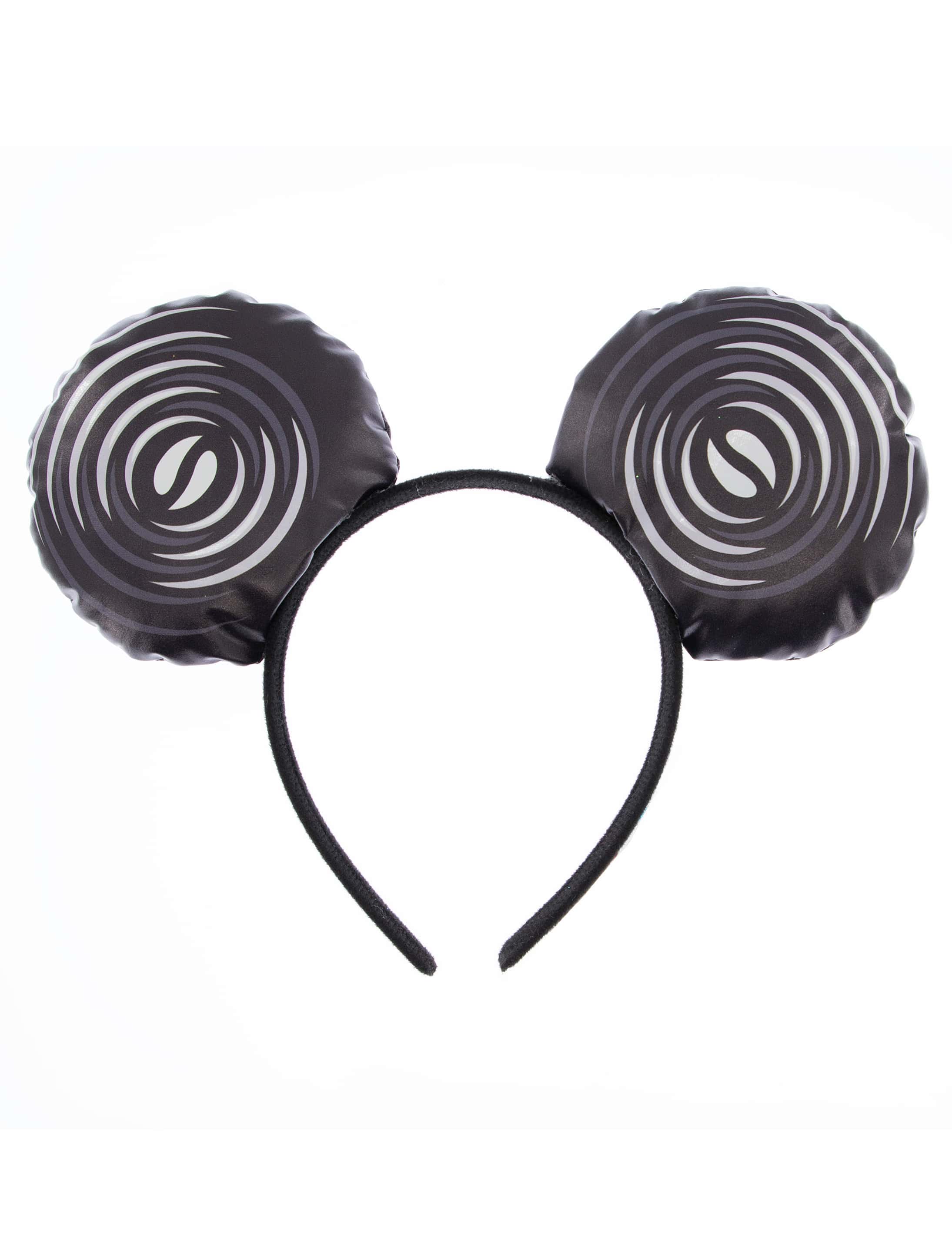Kostümzubehör Haarreif HARIBO Lakritz Schnecken schwarz