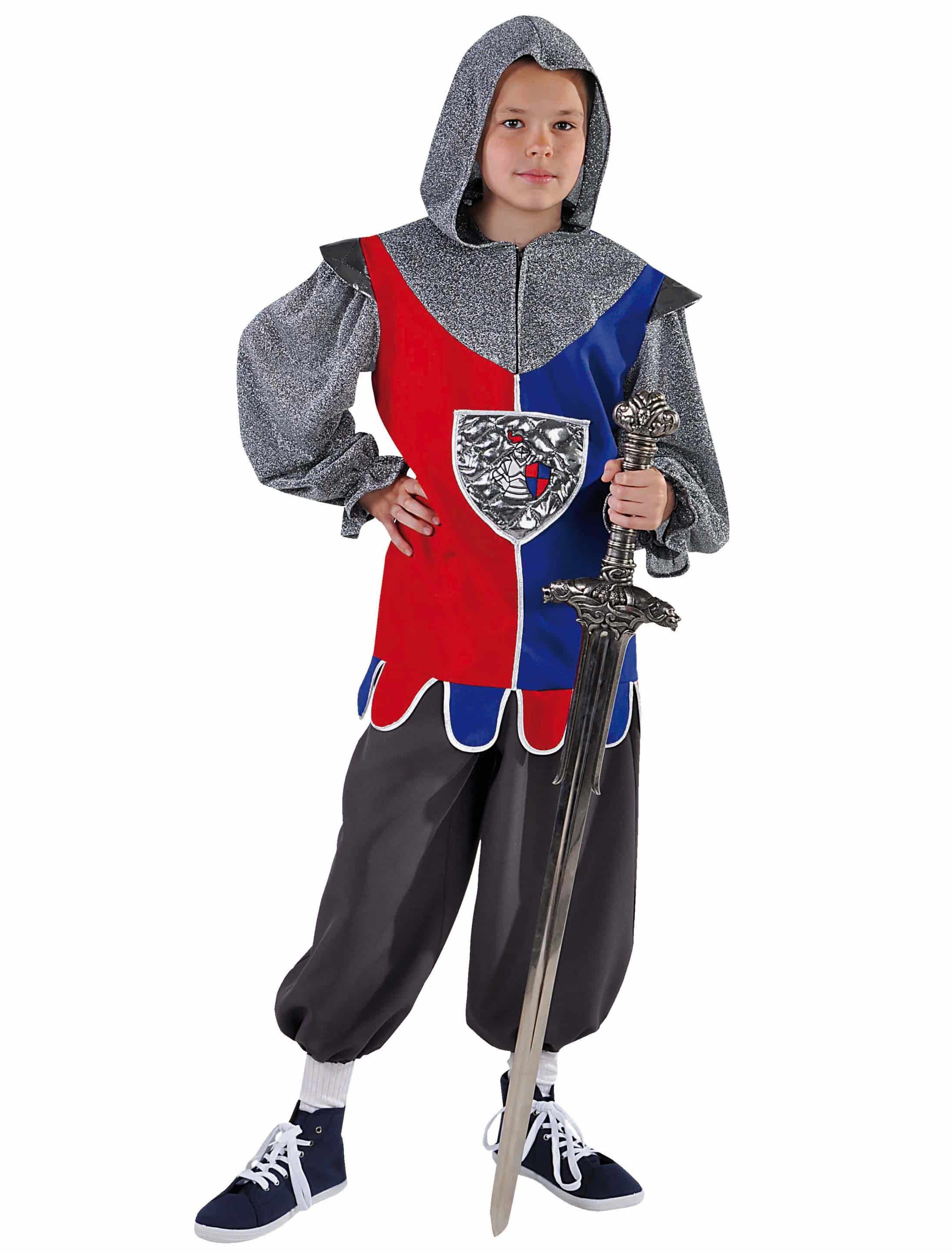 Ritter Tristan Kinder 2-tlg. rot/blau 140