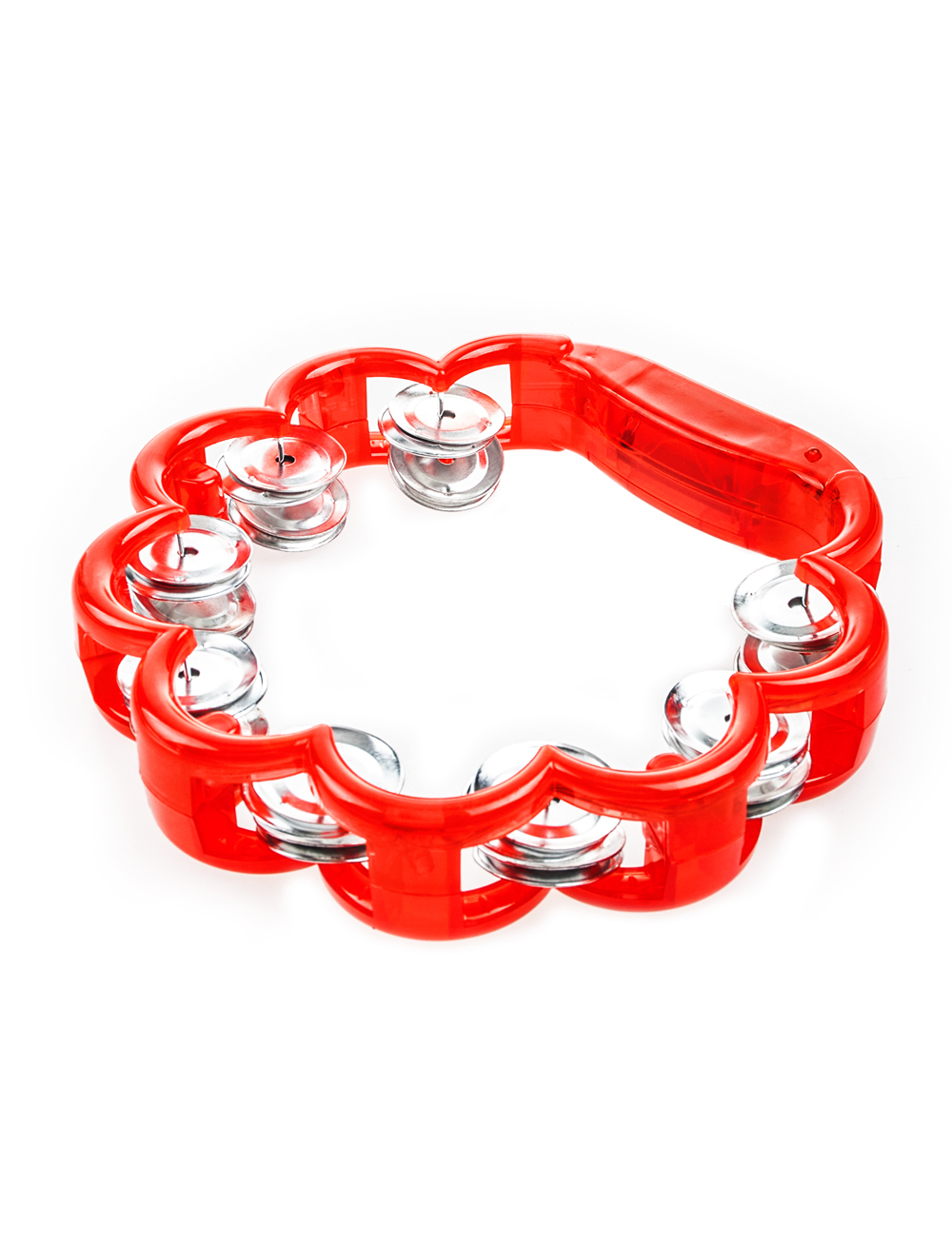 Kostümzubehör Tambourin blinkend rot