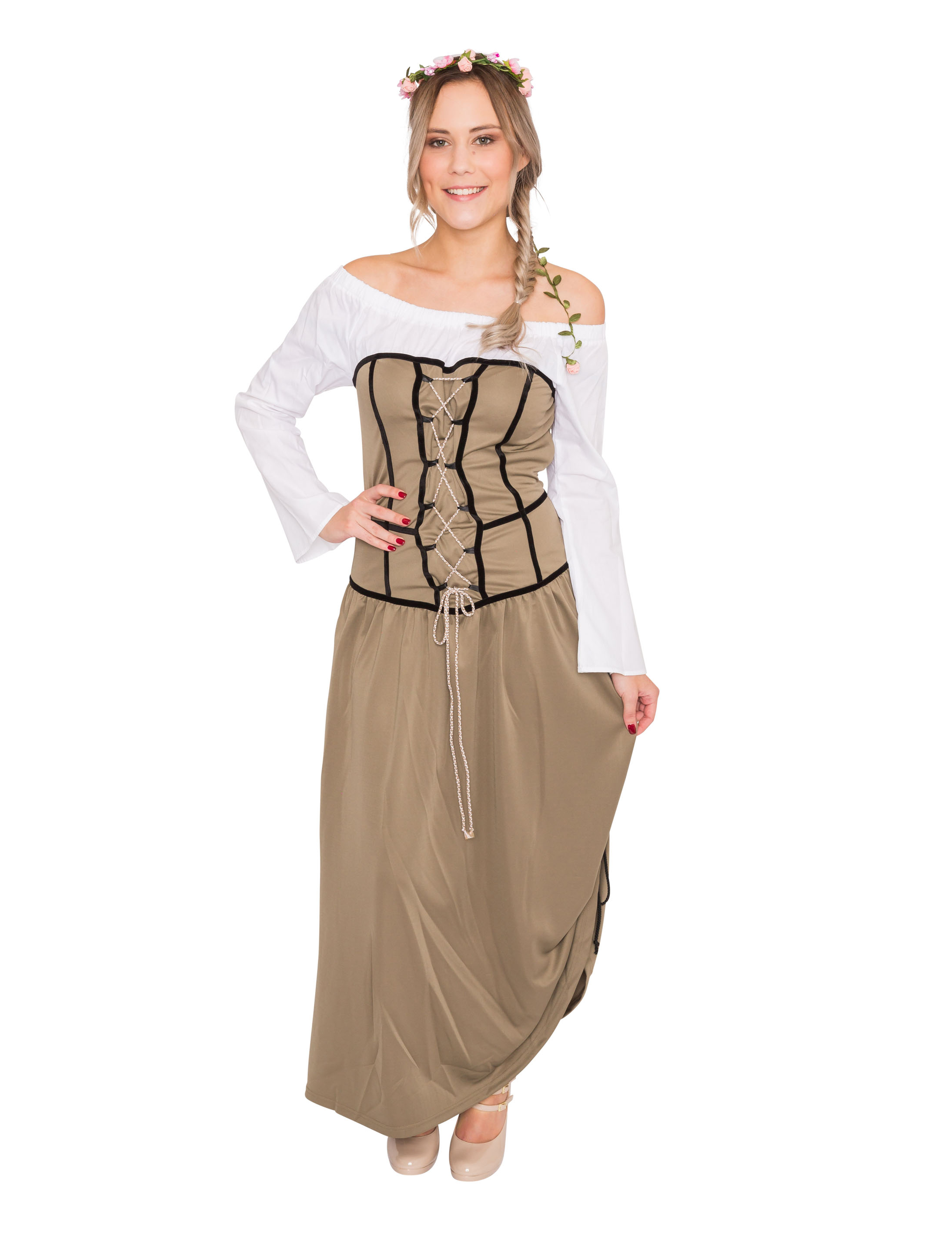 Kleid Holde Maid braun XL