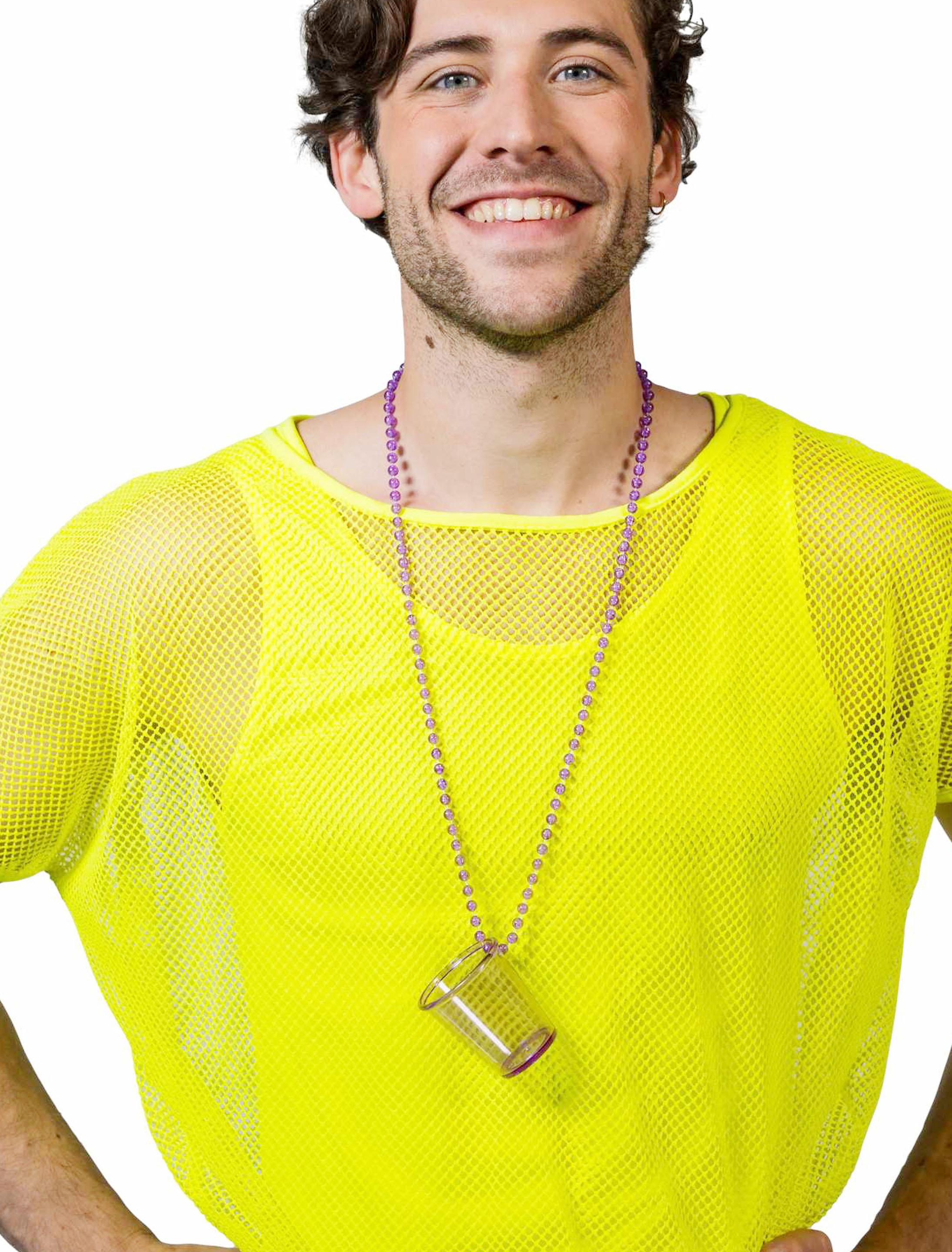 Kostümzubehör Halskette mit Shotglas lila