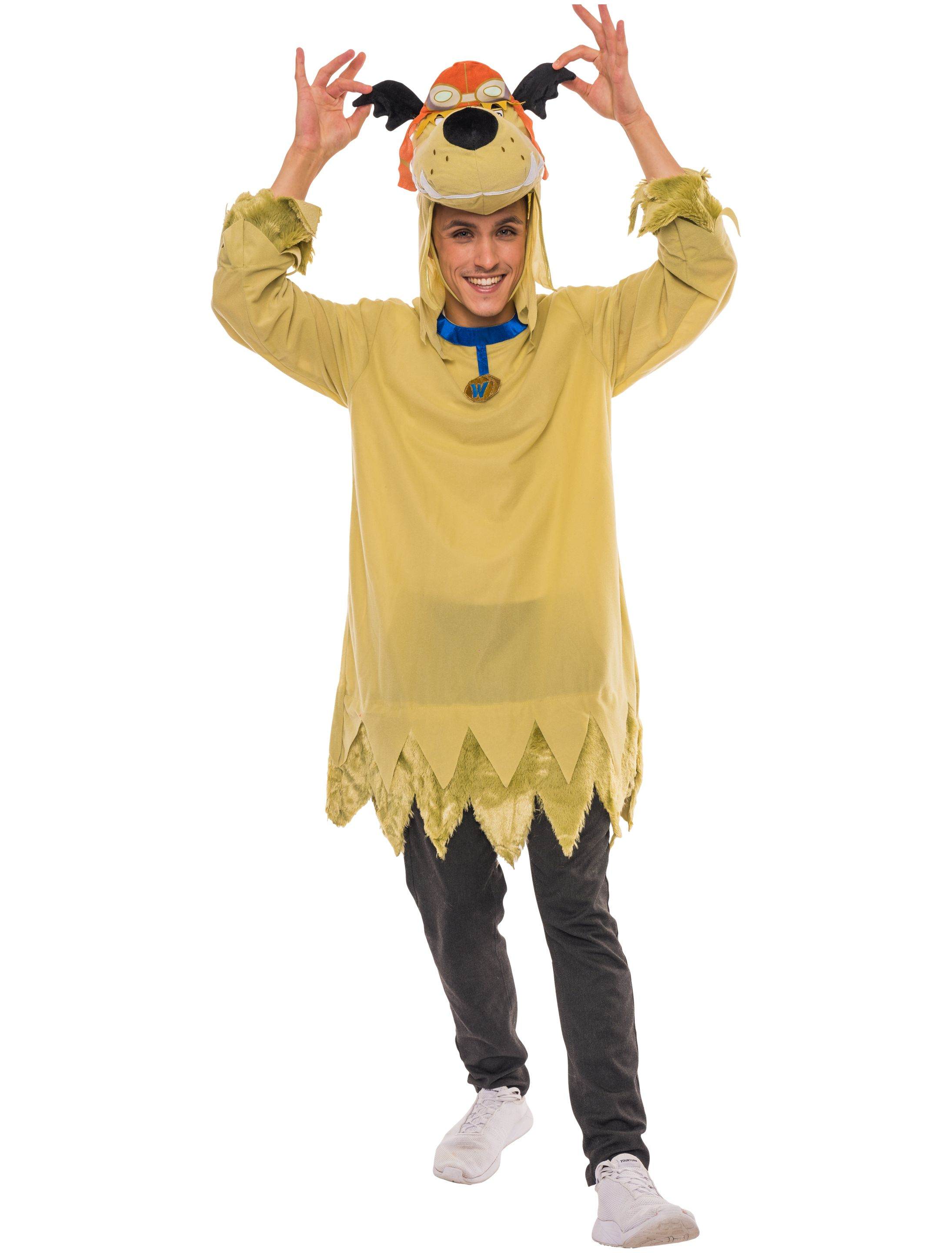 Kleid Muttley mit Mütze Damen grün XL