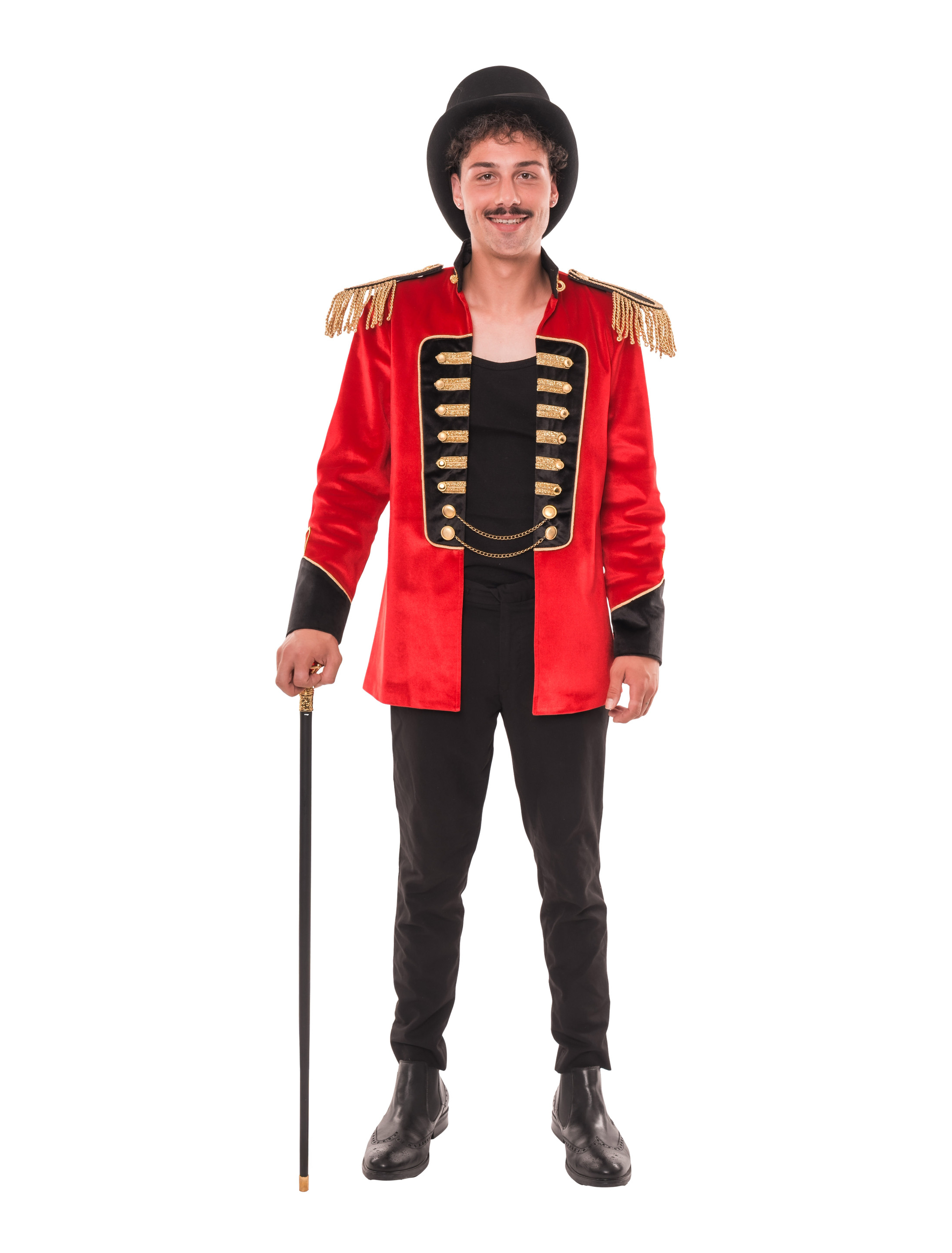 Mantel Zirkusdirektor rot 3XL