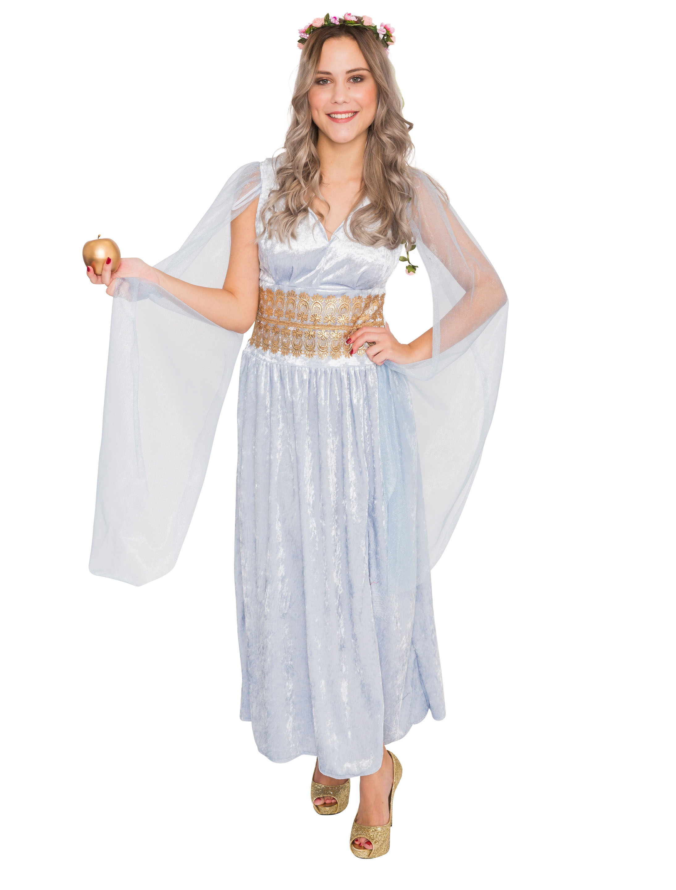 Kleid Römerin Damen hellblau L