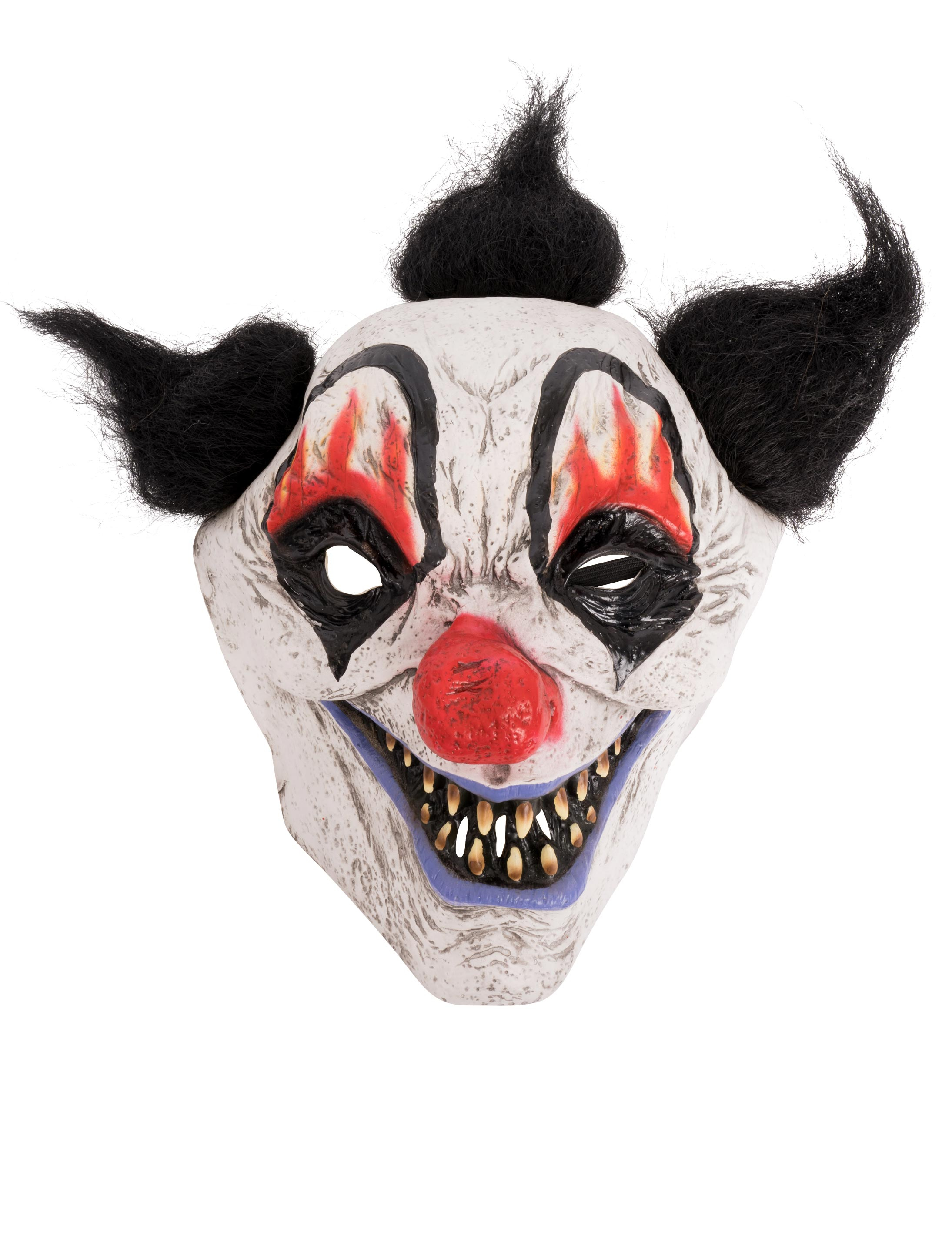 Kostümzubehör Latexmaske Horror Clown weiß