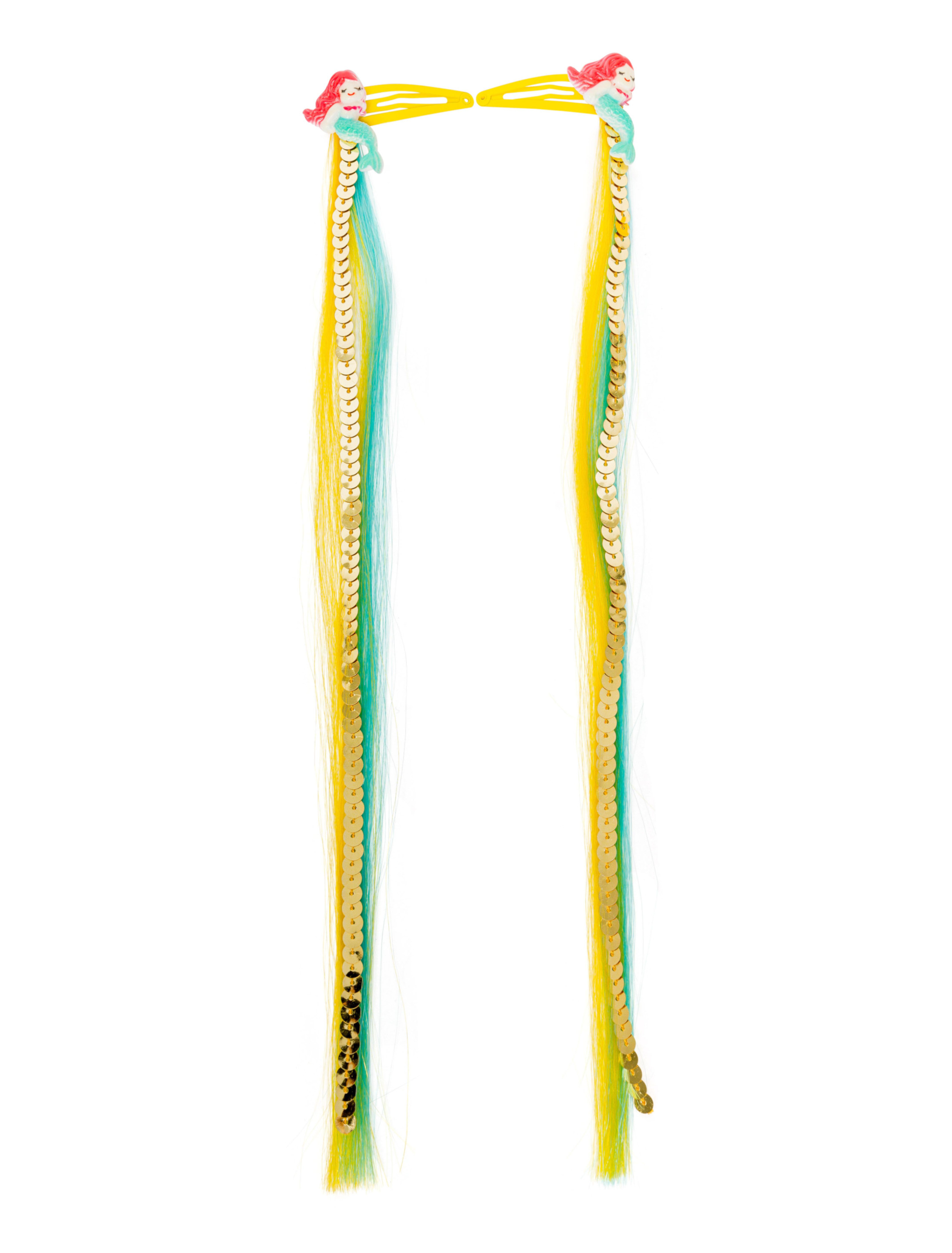 Kostümzubehör Kostümzubehör Haarverlängerung blau/grün