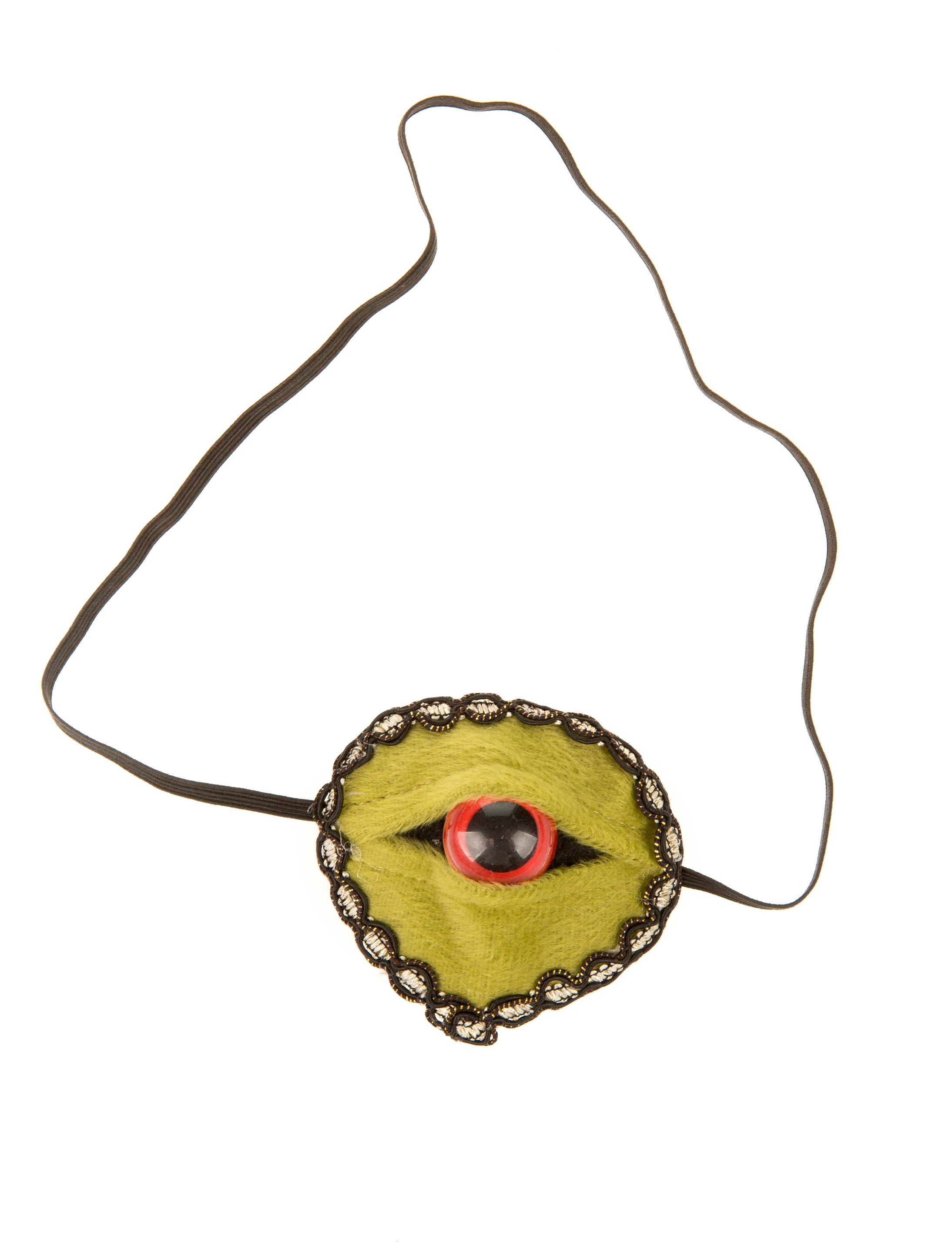 Kostümzubehör Augenklappe Auge Halloween Farbe: grün