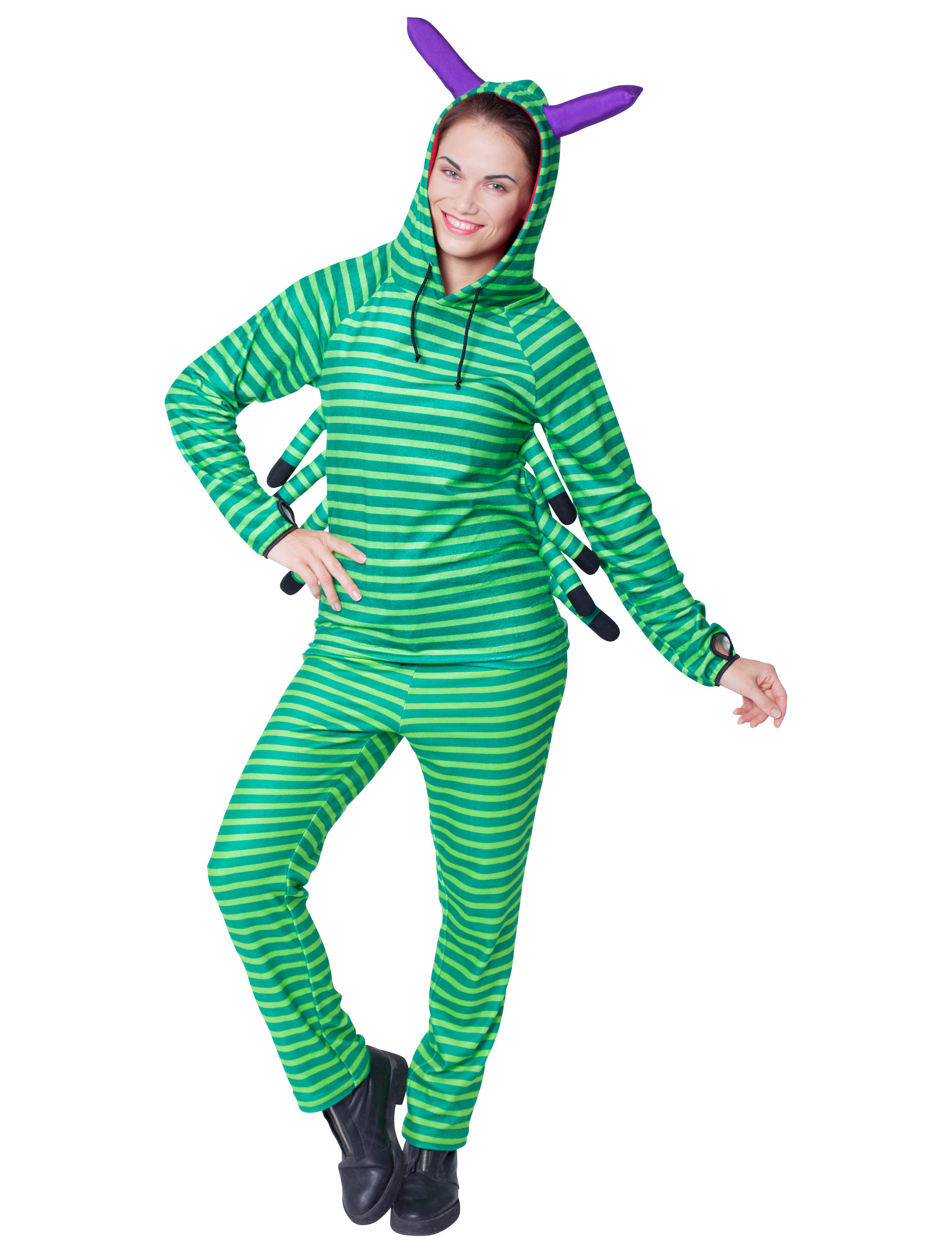 Raupe Damen 2-tlg. grün 40-42