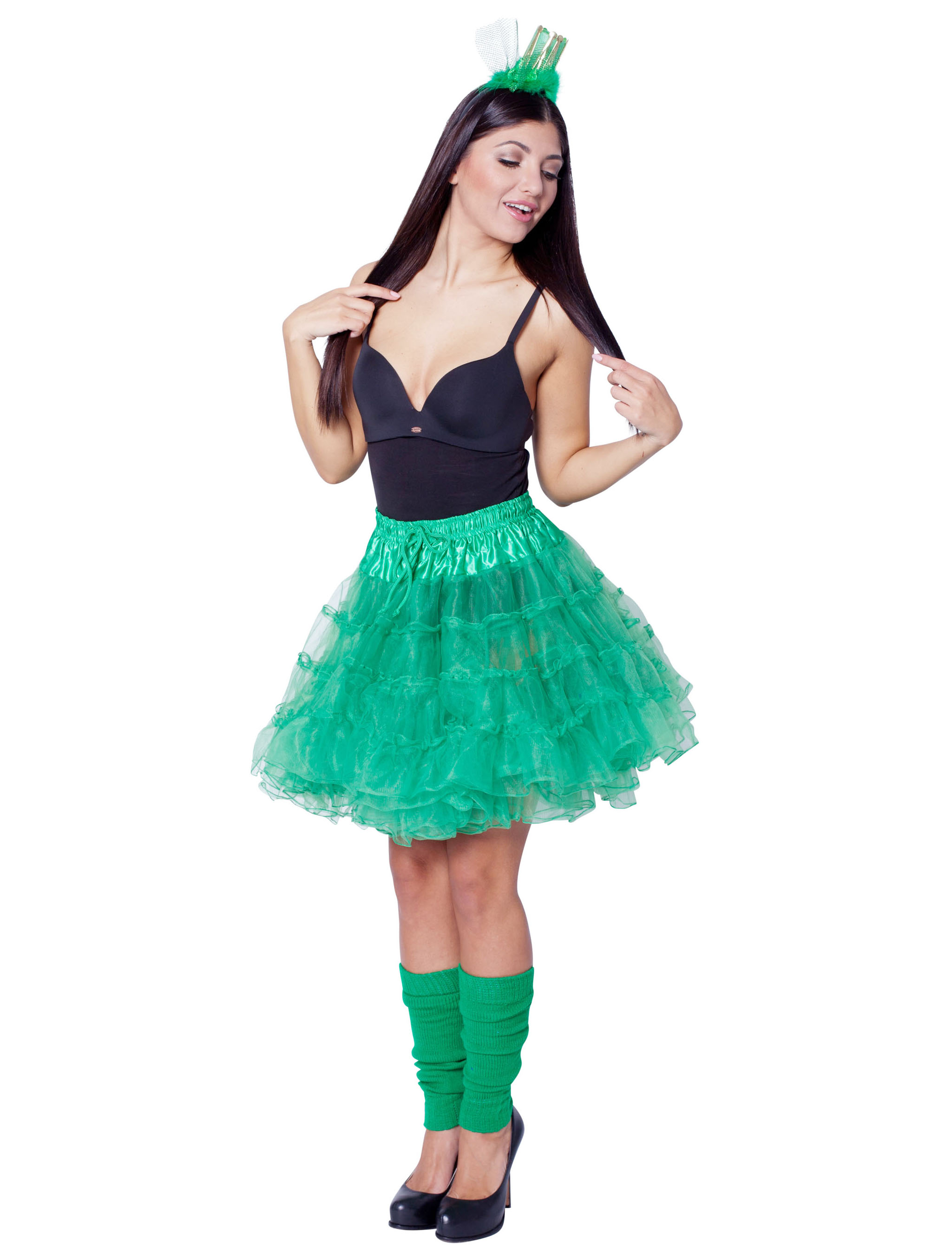 Petticoat de luxe Damen grün one size