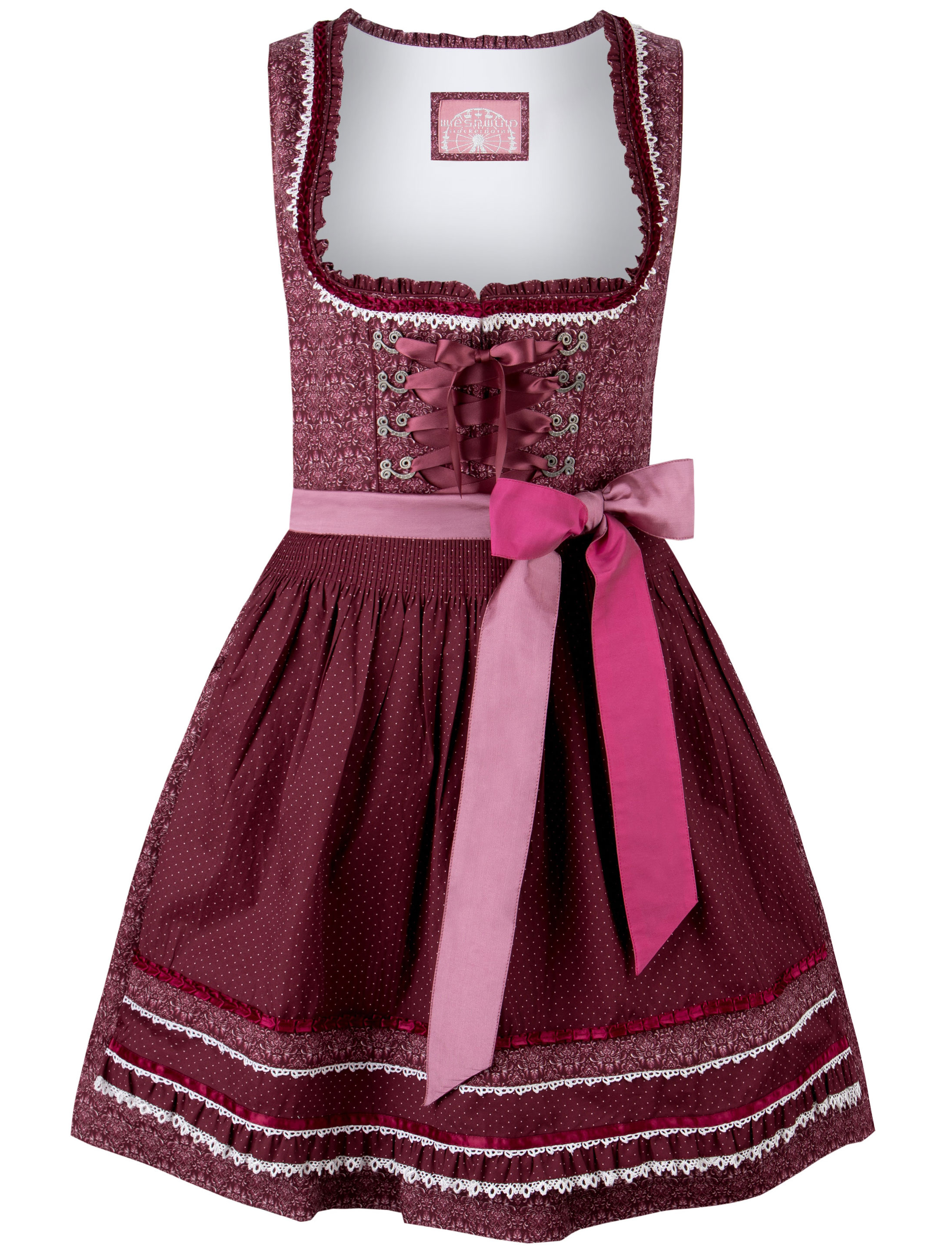 Dirndl Kim Damen bordeaux 50