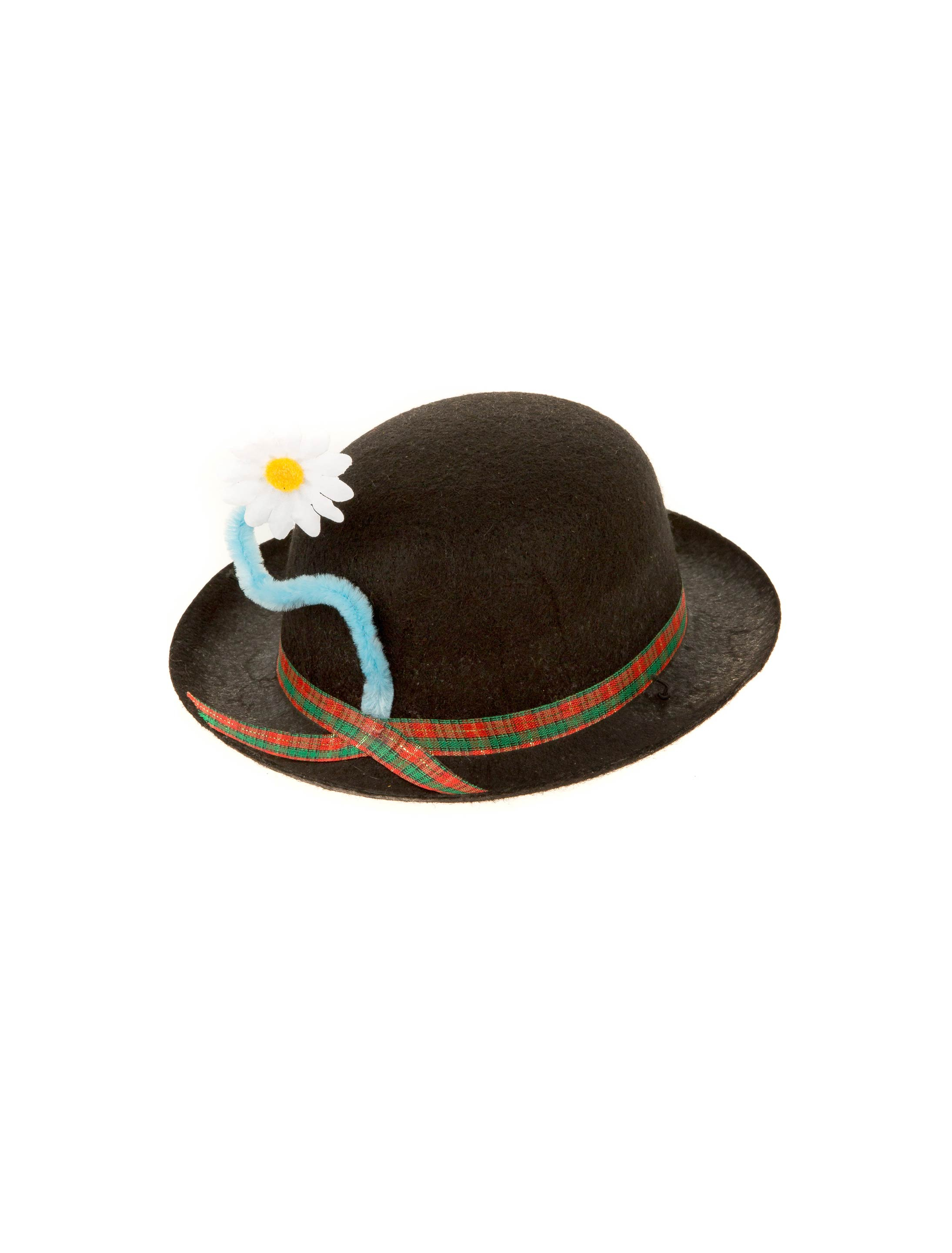 Kostümzubehör Midi Melone mit Blume an Draht schwarz one size