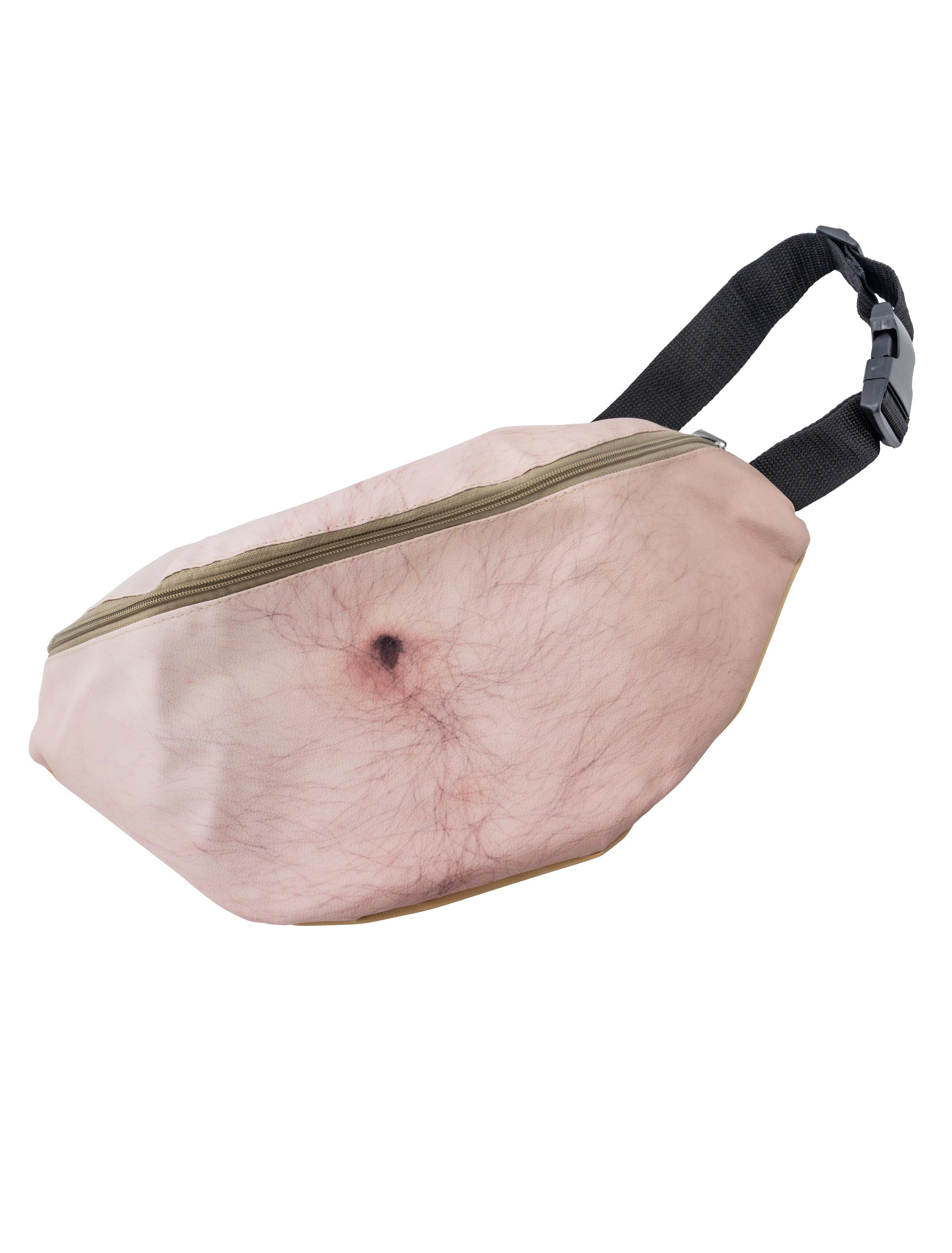 Kostümzubehör Bauchtasche Bierbauch Farbe: beige