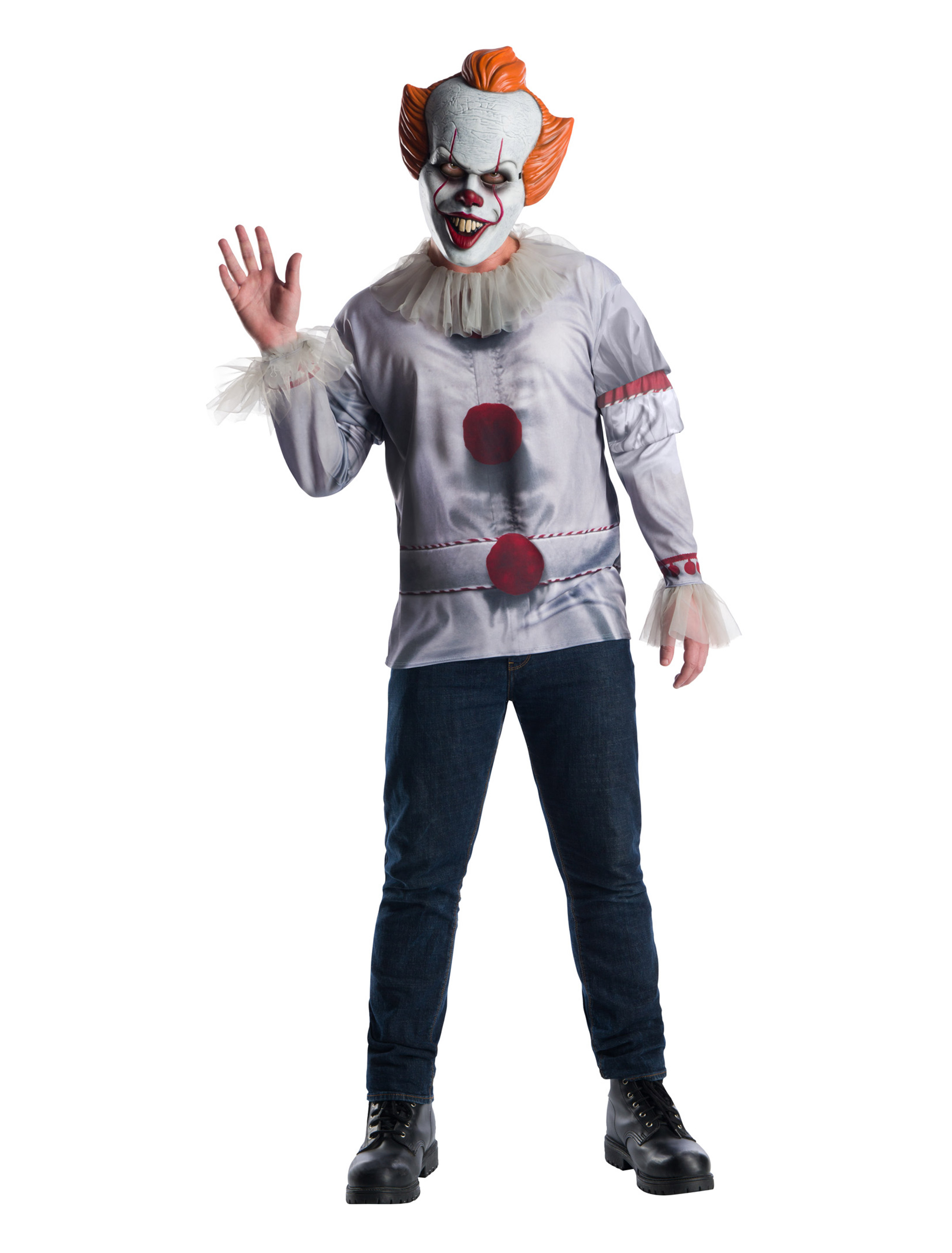 Kostüm Pennywise ES 2-tlg. grau XL