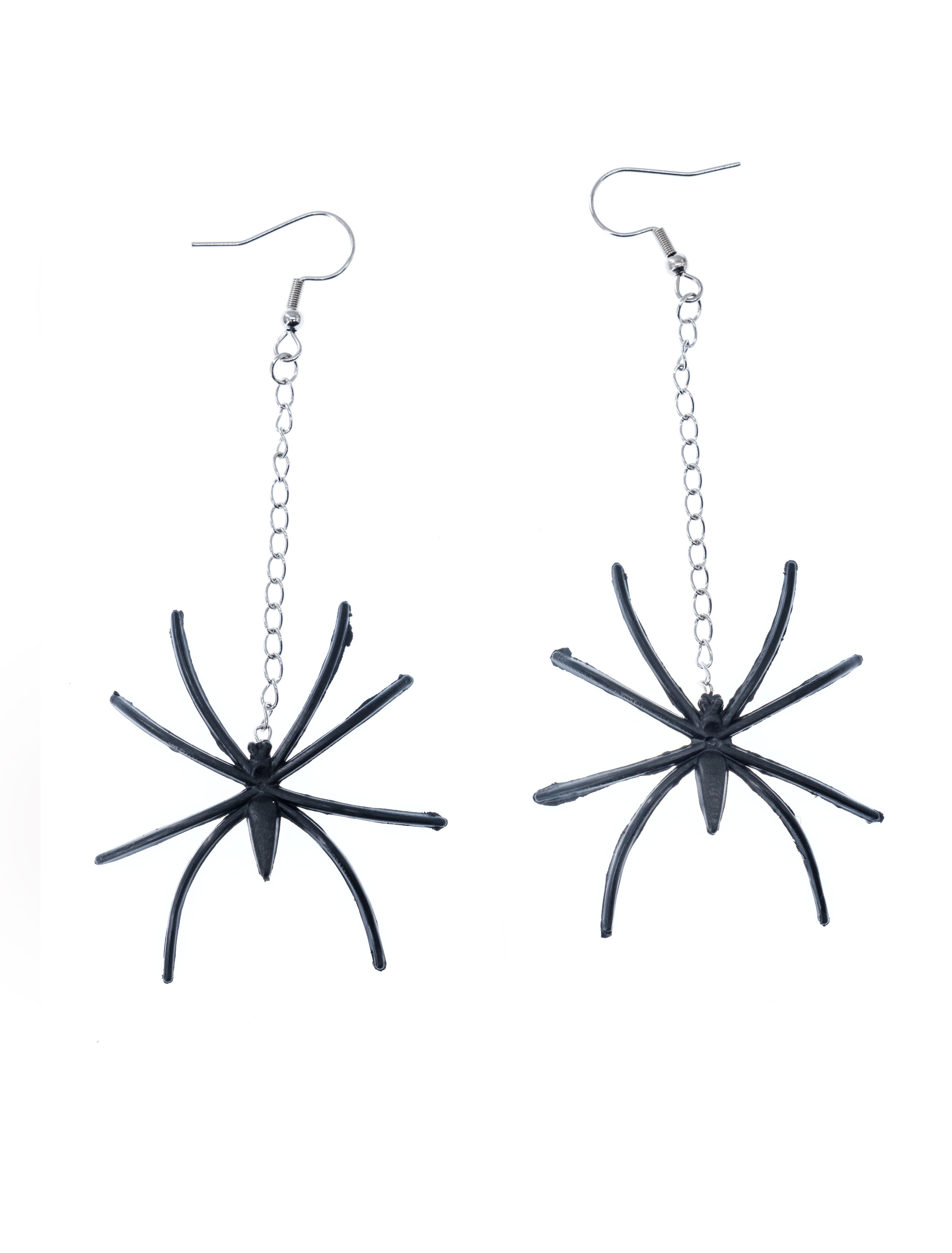 Kostümzubehör Ohrringe Spinne Farbe: schwarz