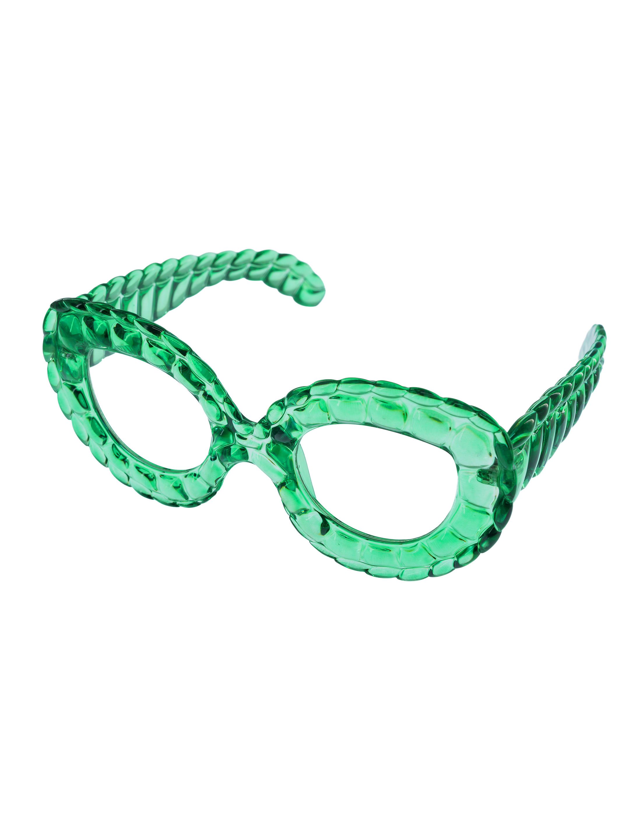 Kostümzubehör Brille Schlange grün