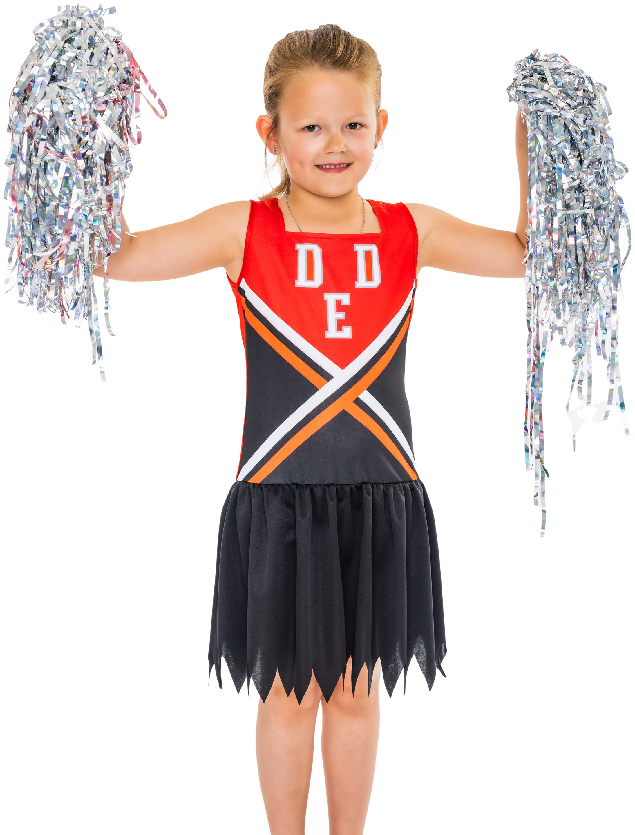 Kleid Cheerleader schwarz/rot 140