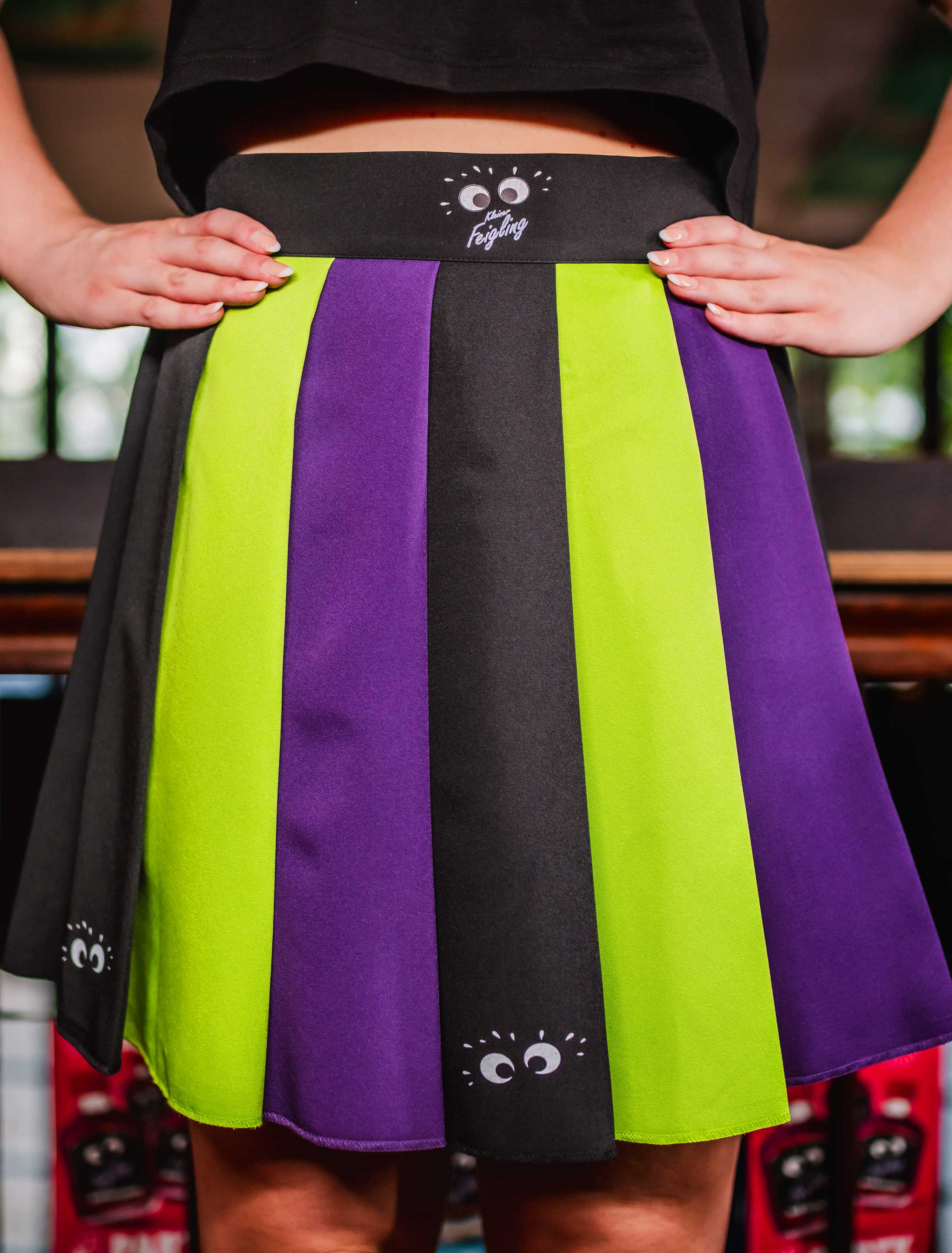 Rock Kleiner Feigling Damen schwarz/grün L/XL