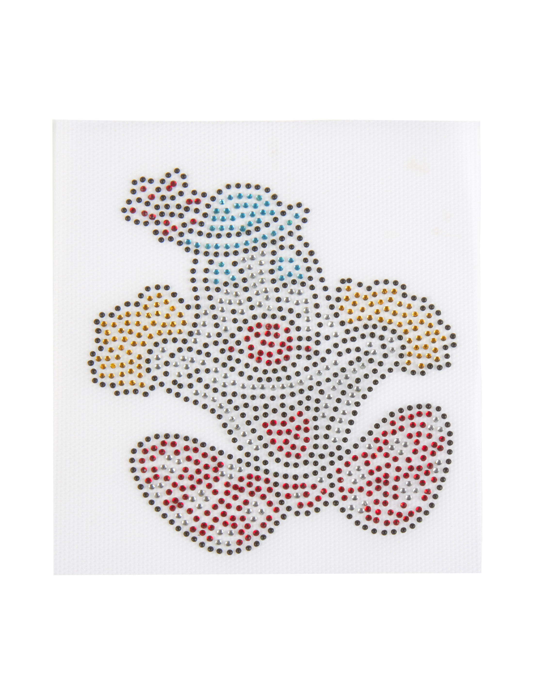 Kostümzubehör Bügelbild Deiters Clown aus Strass 12cm