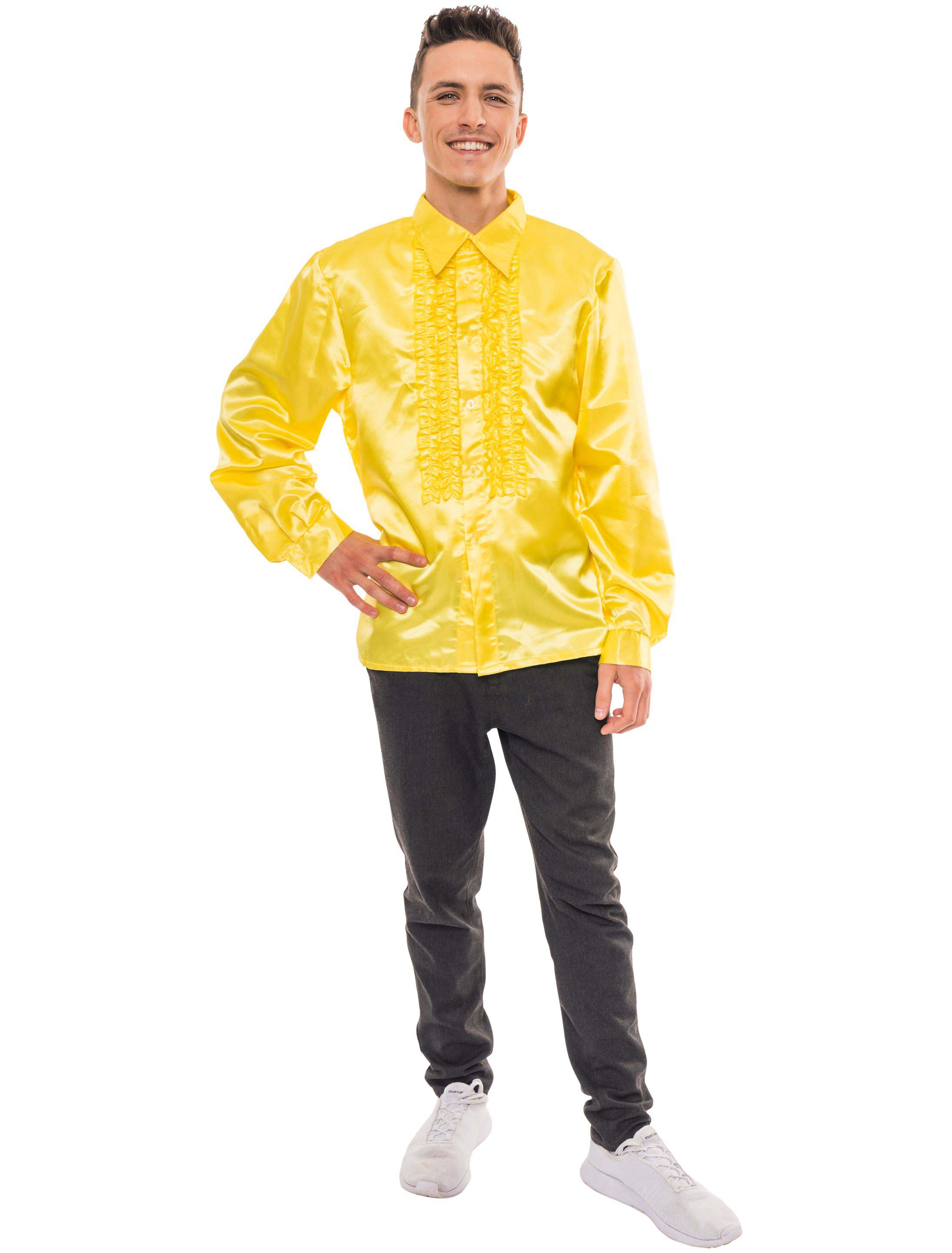 Discohemd Herren gelb M