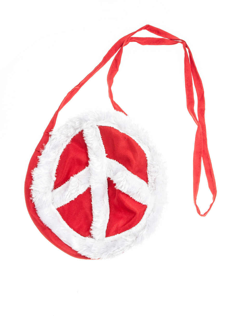 Kostümzubehör Tasche Peace rot
