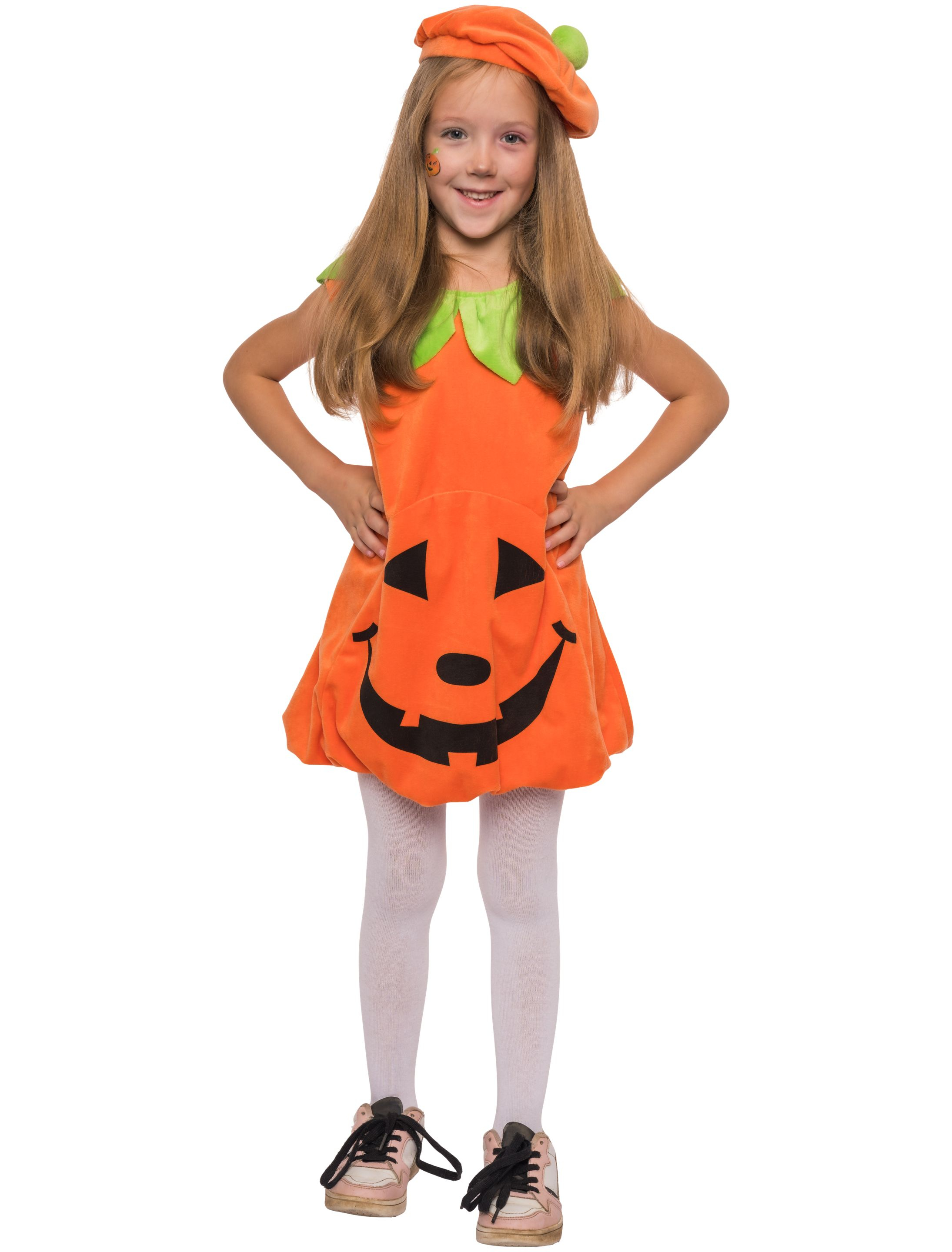 Kleid Kürbis mit Mütze orange 98-104