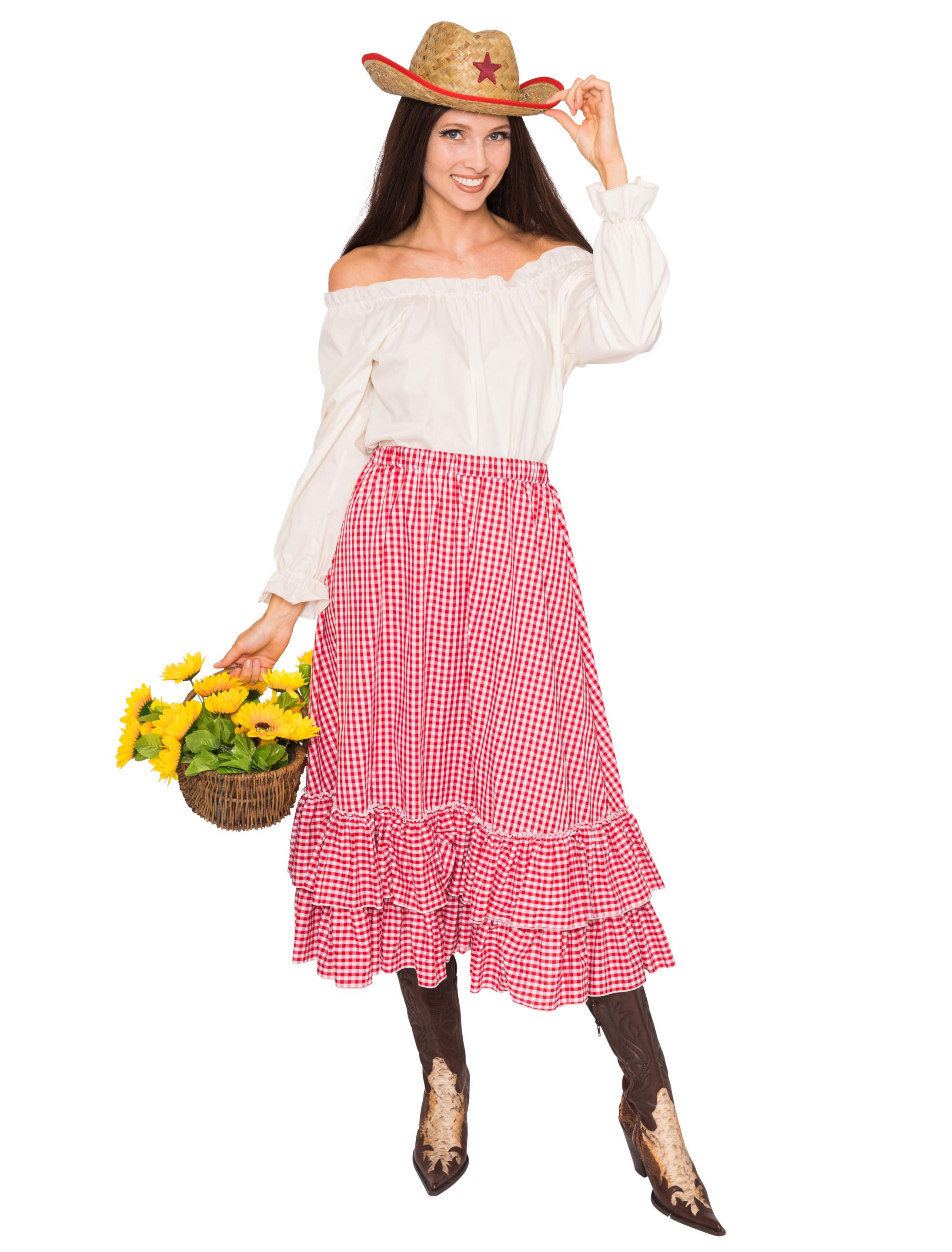 Bluse Cowgirl beige L/XL